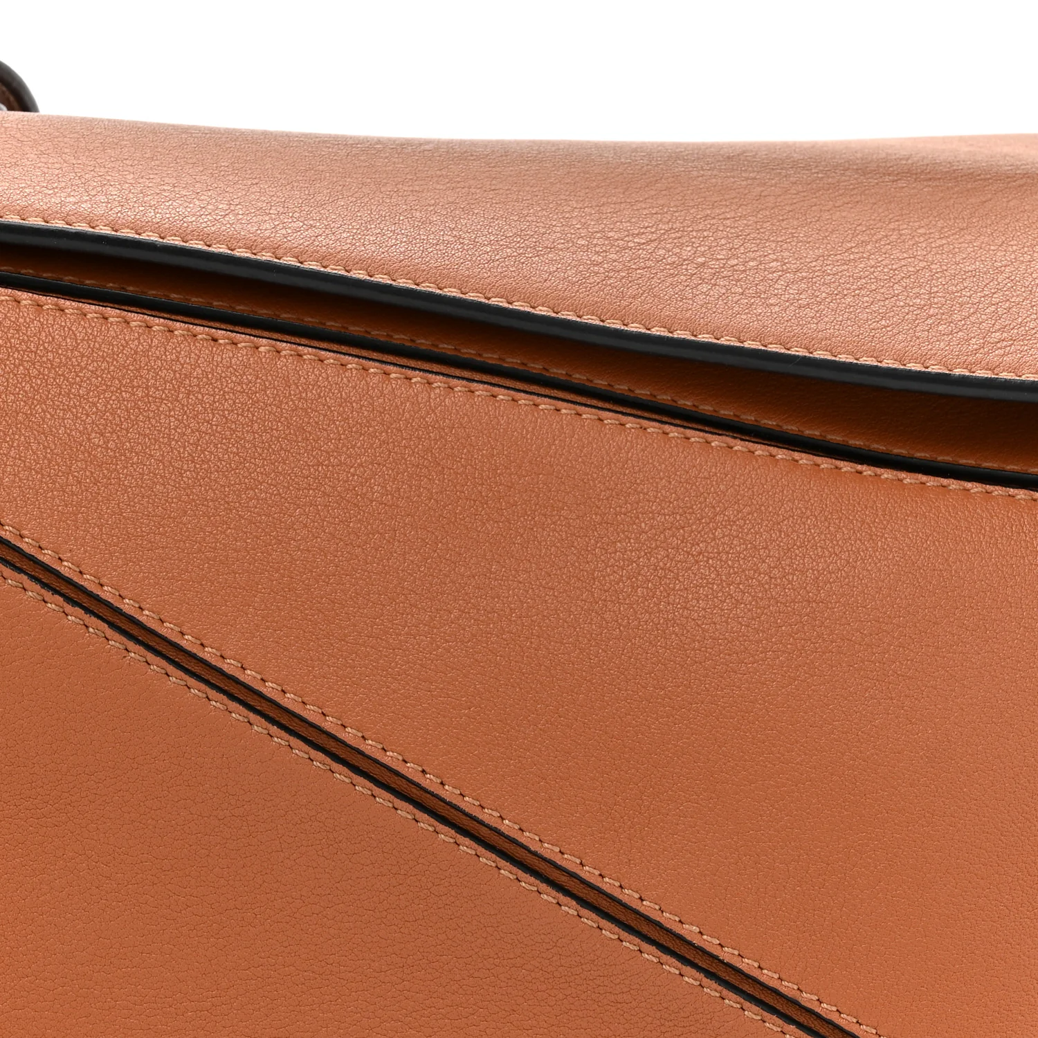 Calfskin Medium Puzzle Bag Tan - Image 15