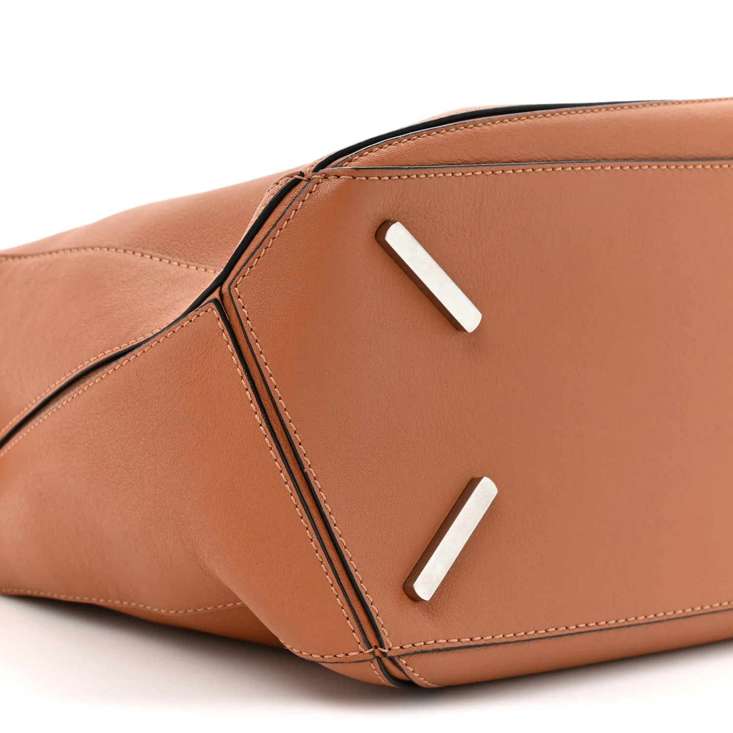 Calfskin Medium Puzzle Bag Tan - Image 19