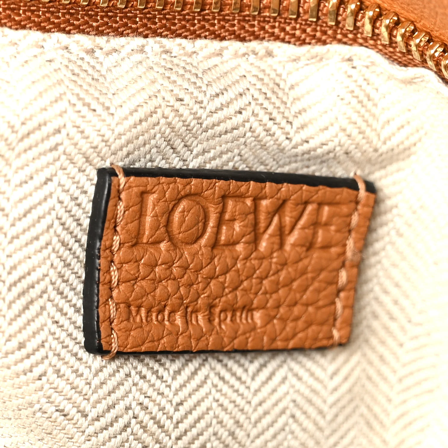 Calfskin Medium Puzzle Bag Tan - Image 6