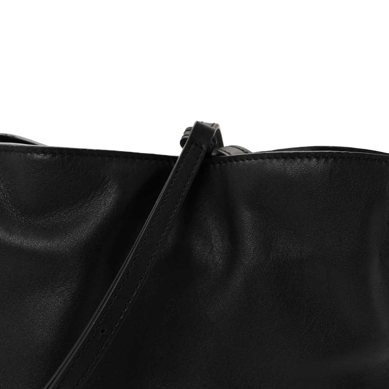 Calfskin Mini Flamenco Knot Clutch Black - Image 7