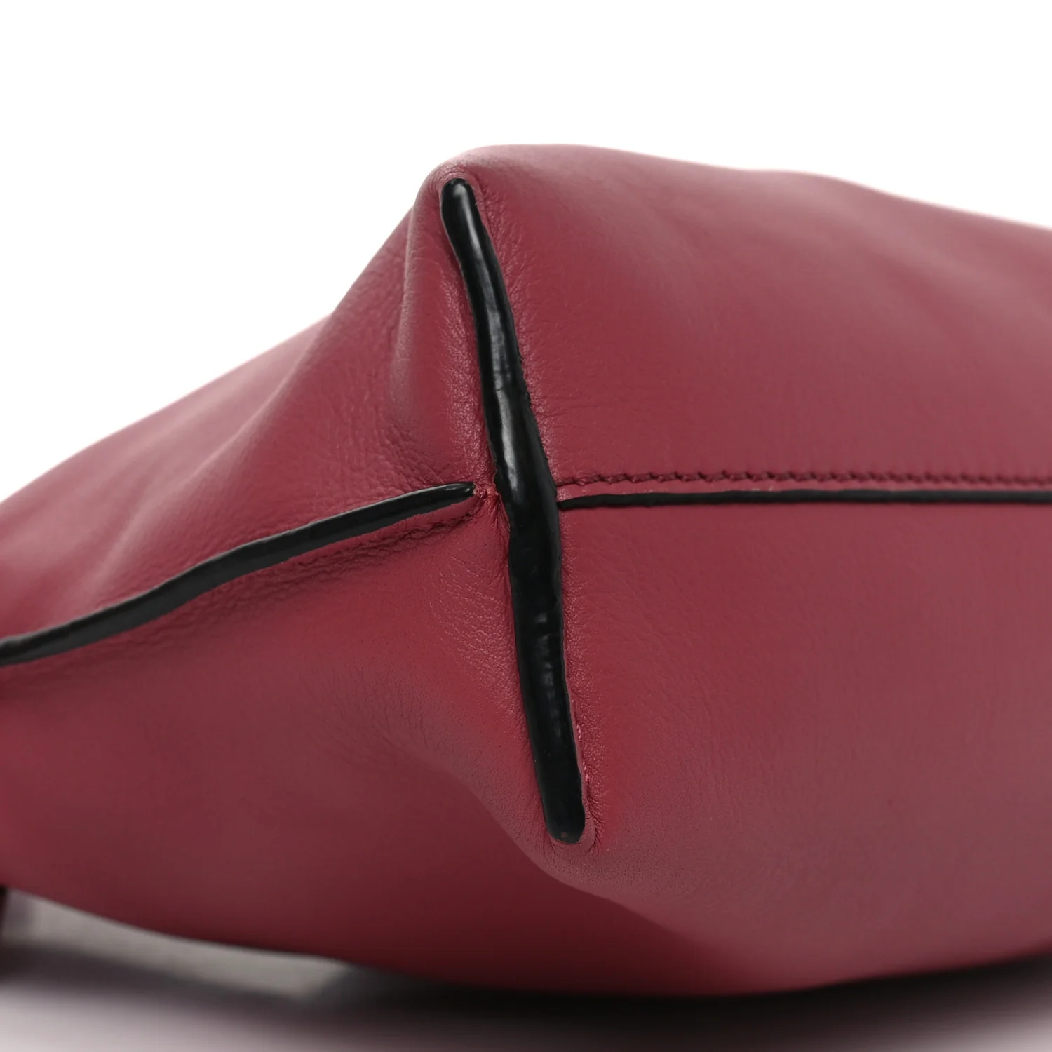 Calfskin Mini Flamenco Knot Clutch Pink - Image 8