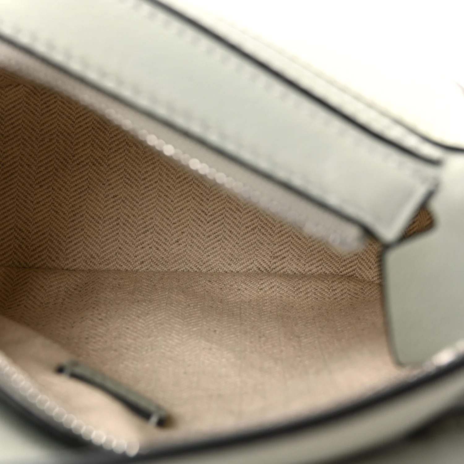 Calfskin Mini Puzzle Bag Ash Grey Light Celadon - Image 5