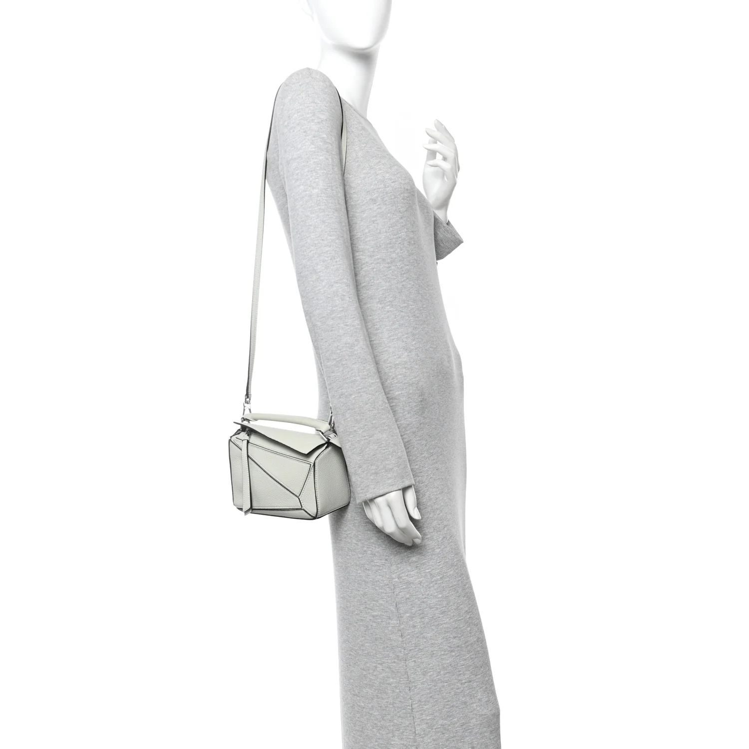 Calfskin Mini Puzzle Bag Light Celadon - Image 2