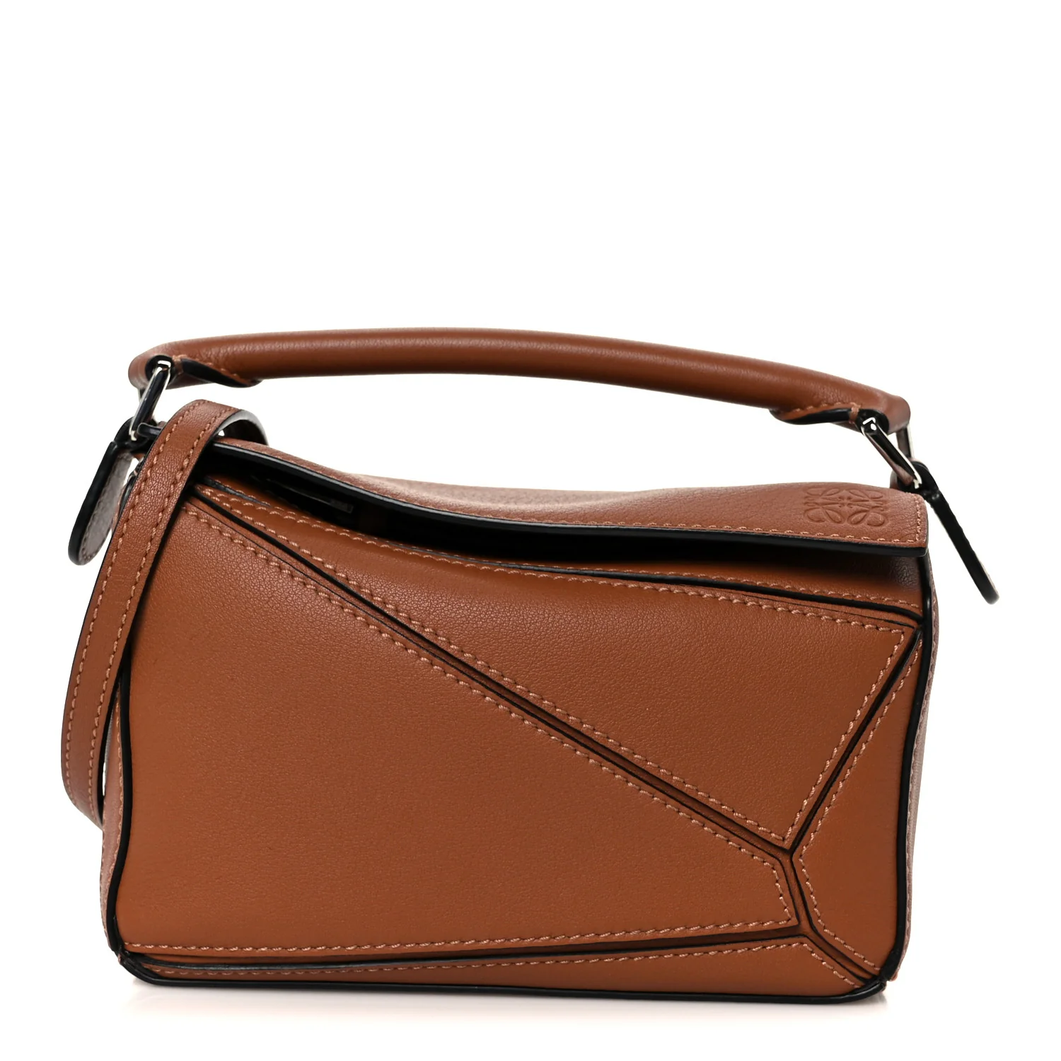 Calfskin Mini Puzzle Bag Tan