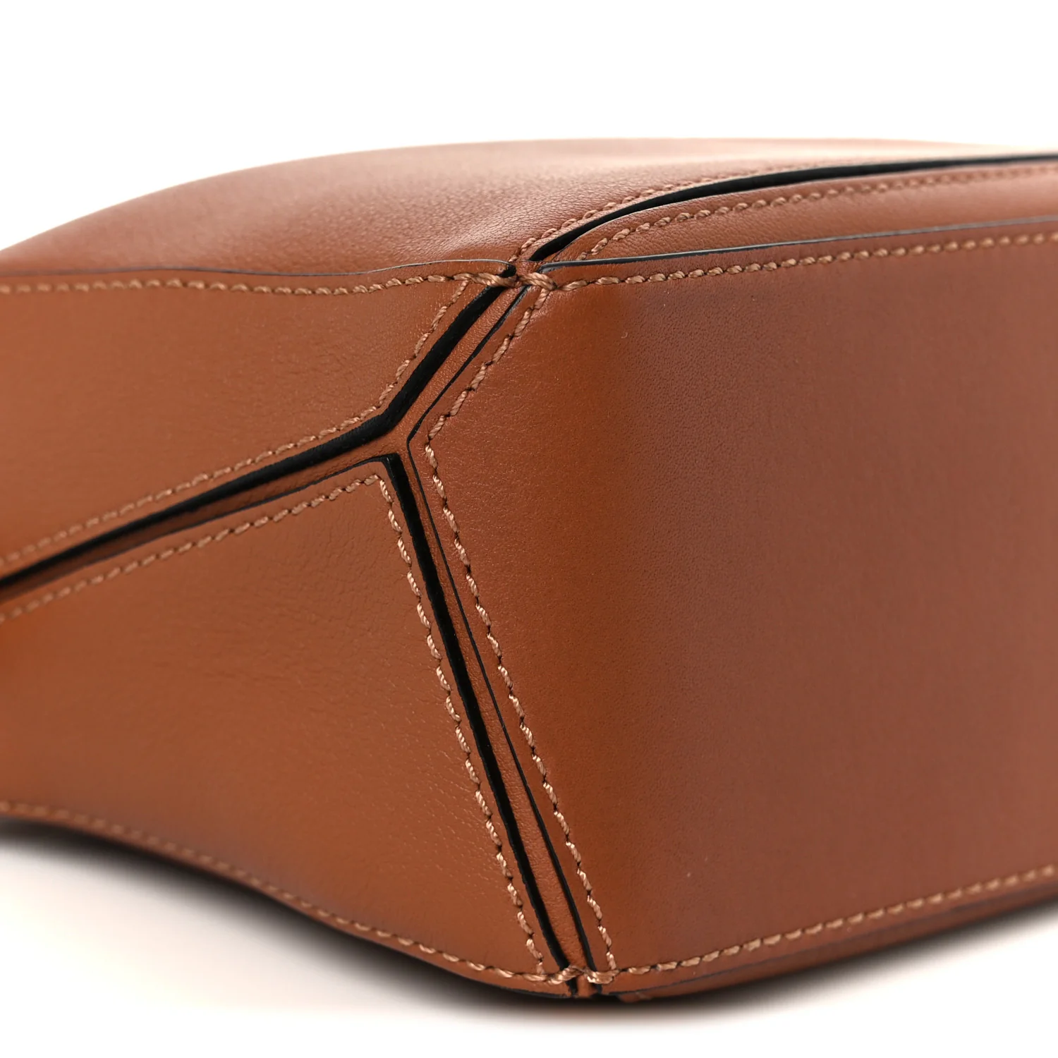 Calfskin Mini Puzzle Bag Tan - Image 10