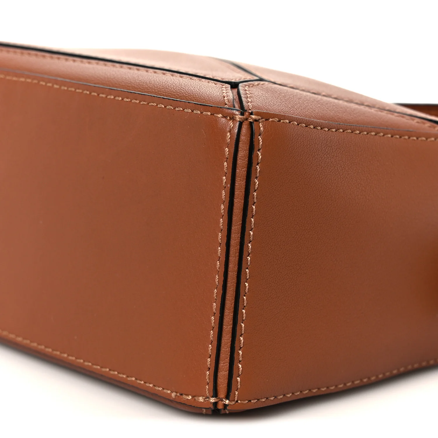 Calfskin Mini Puzzle Bag Tan - Image 11