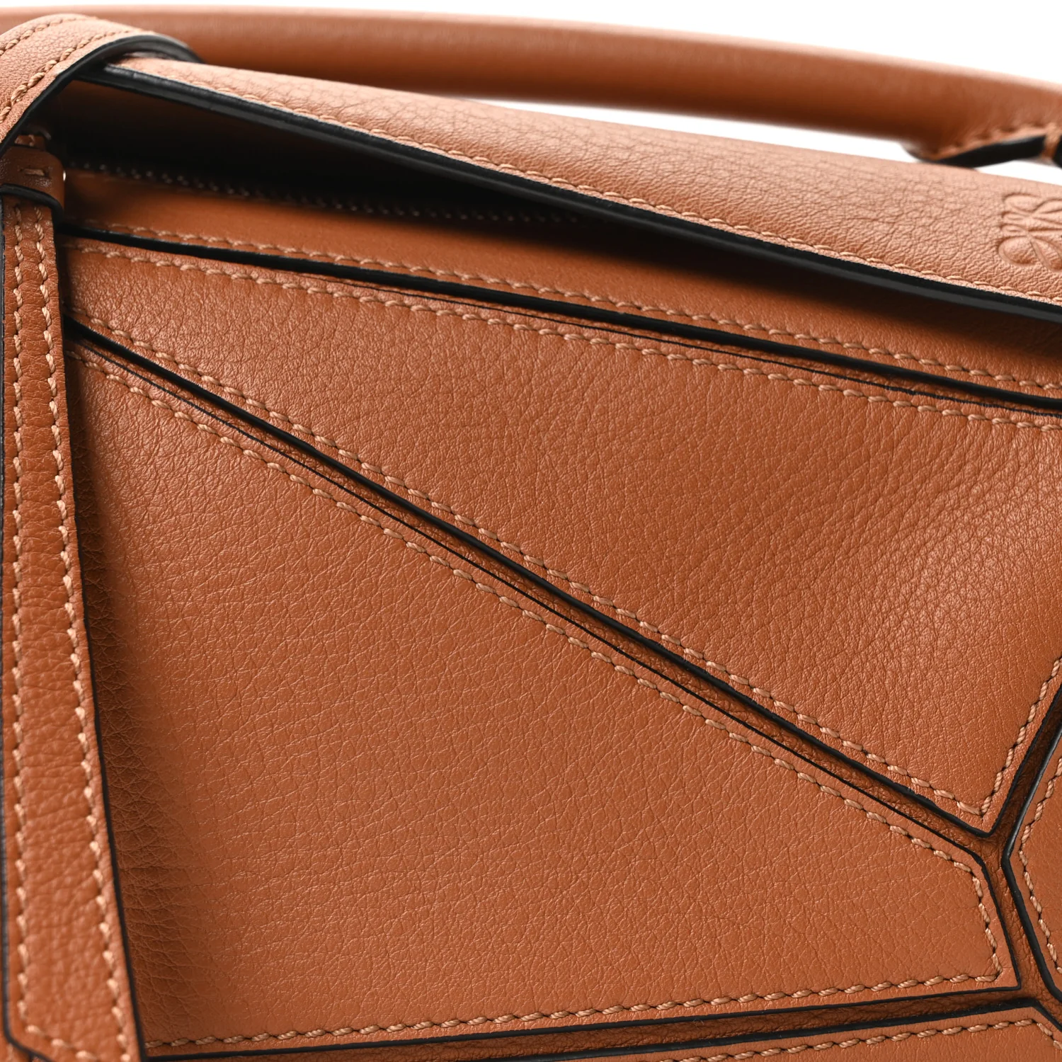 Calfskin Mini Puzzle Bag Tan - Image 8