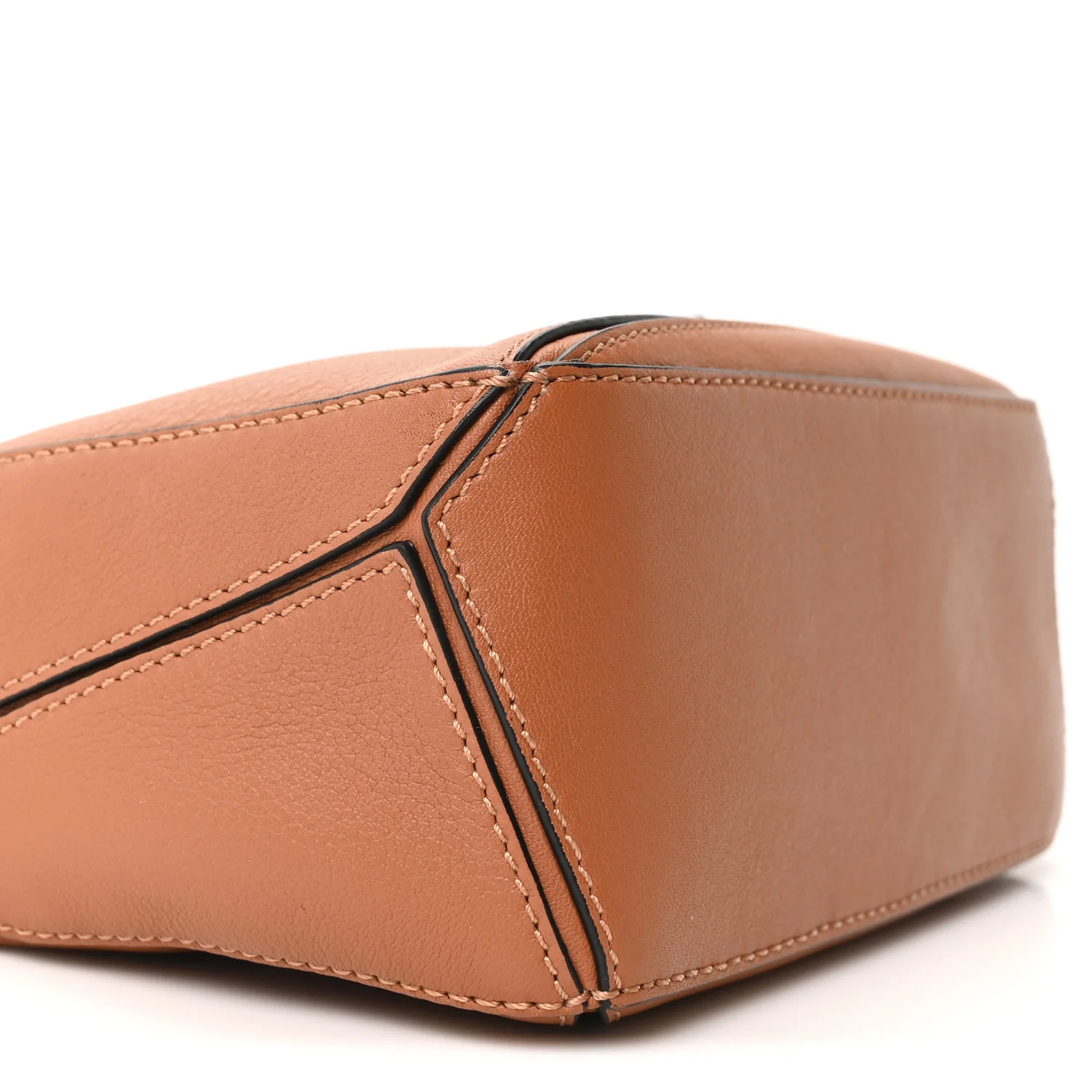 Calfskin Mini Puzzle Bag Tan - Image 9