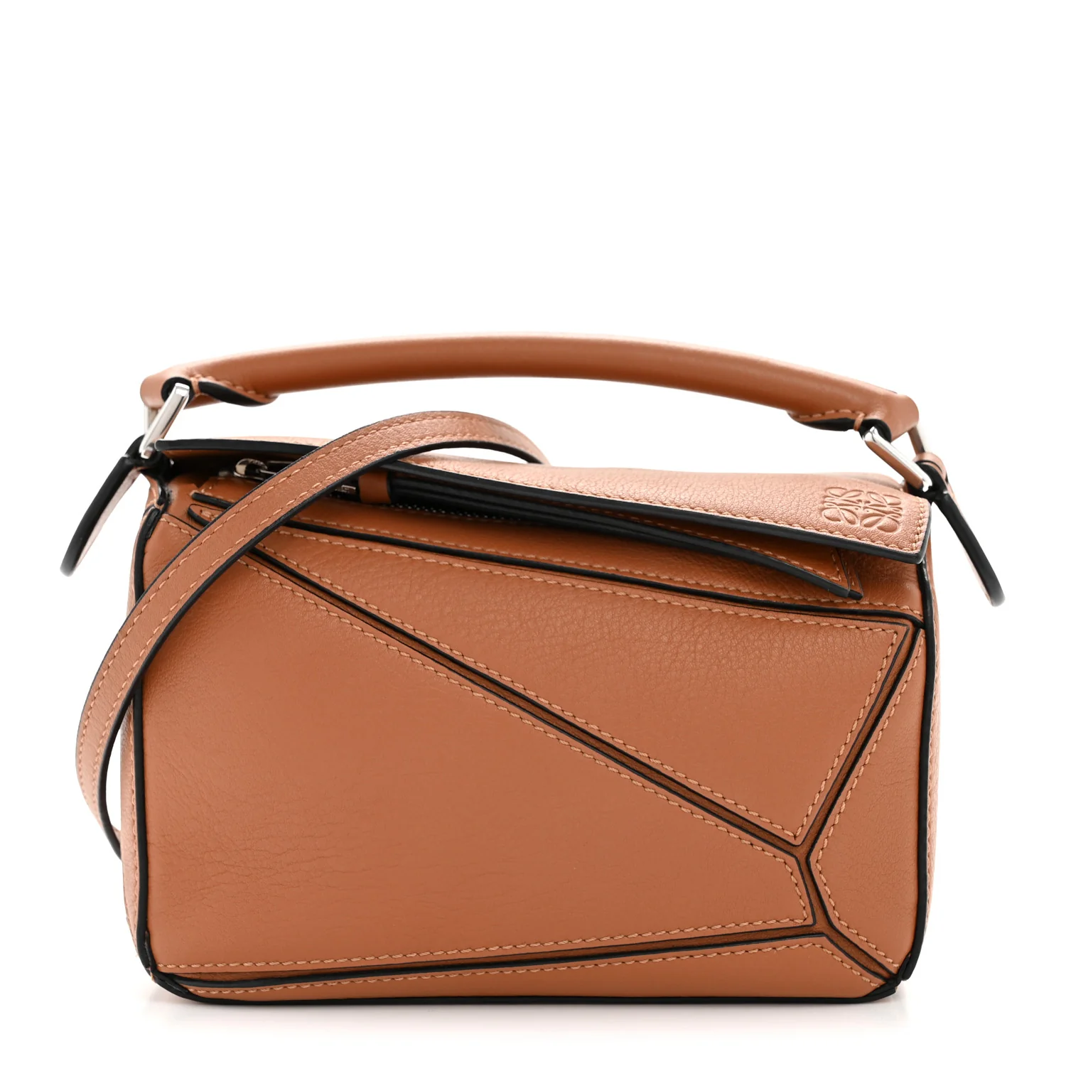 Calfskin Mini Puzzle Bag Tan - Image 2