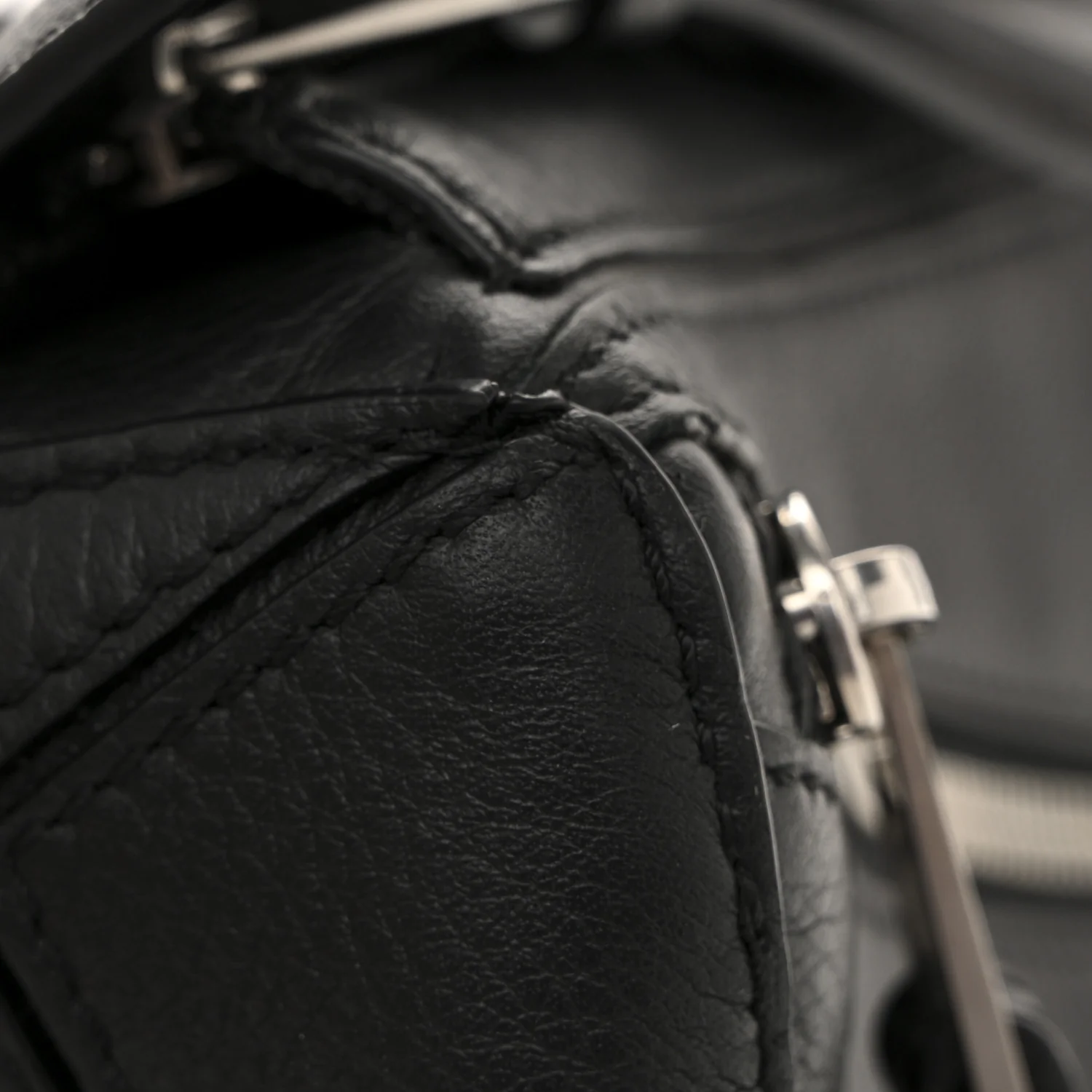 Calfskin Mini Puzzle Bumbag Black - Image 14