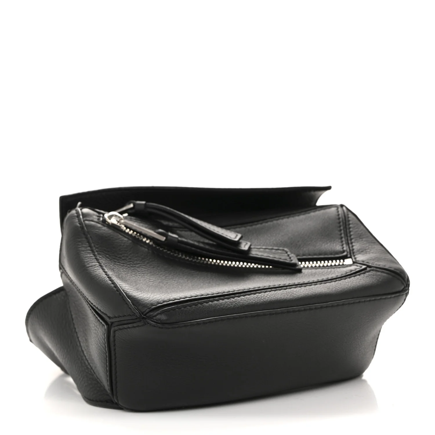 Calfskin Mini Puzzle Bumbag Black - Image 4