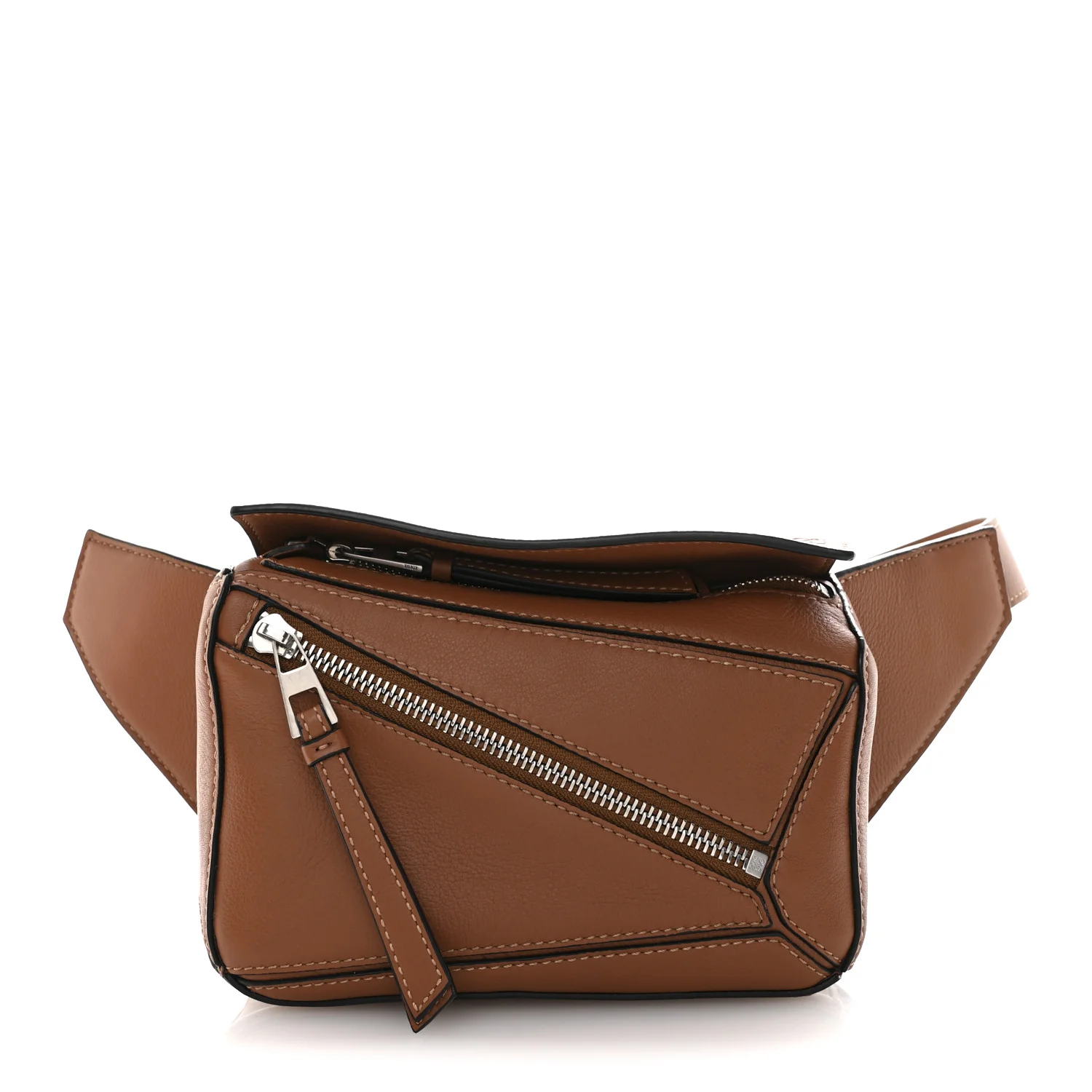 Calfskin Mini Puzzle Bumbag Tan