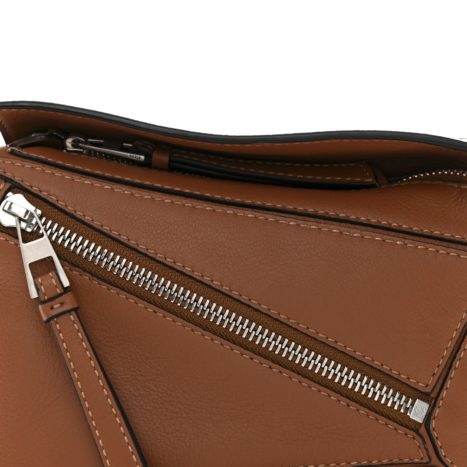 Calfskin Mini Puzzle Bumbag Tan - Image 8