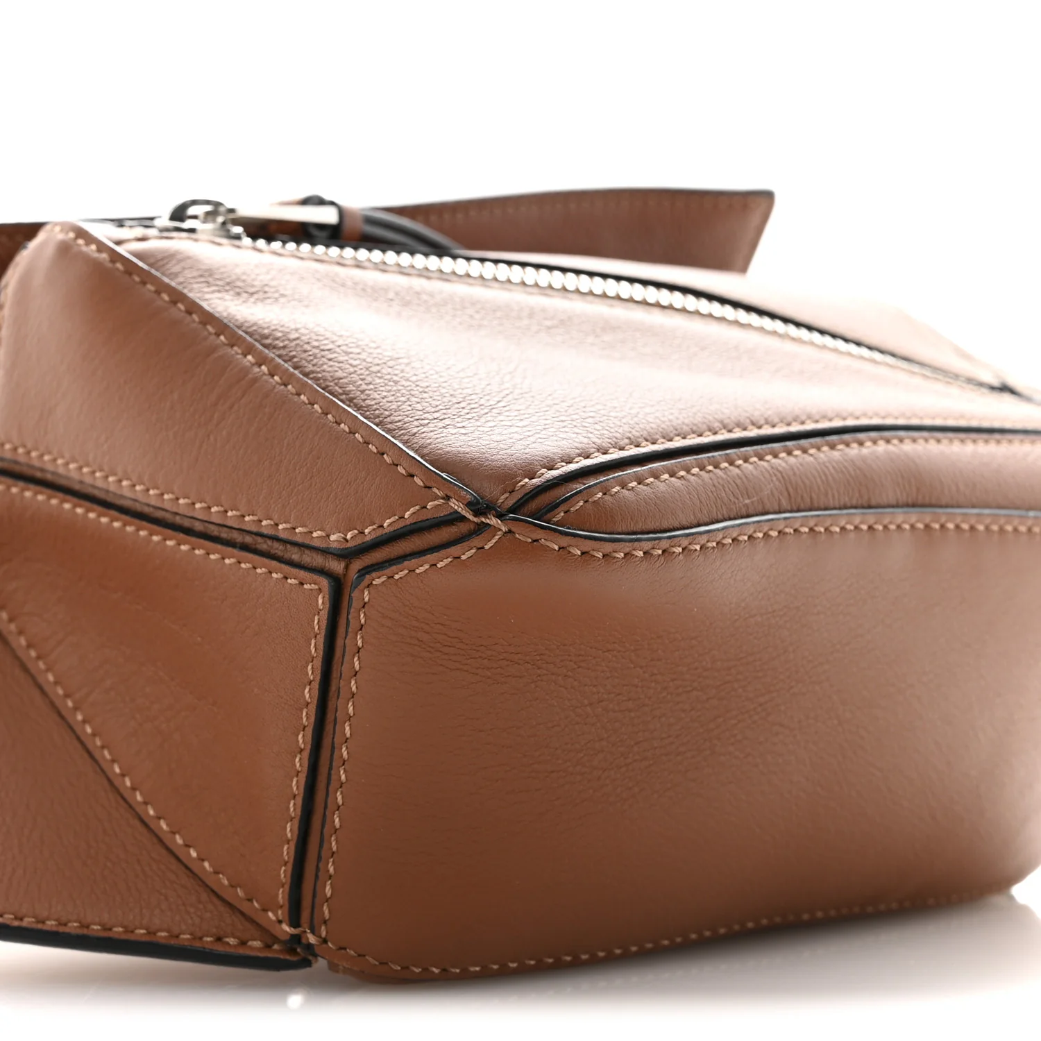 Calfskin Mini Puzzle Bumbag Tan - Image 9
