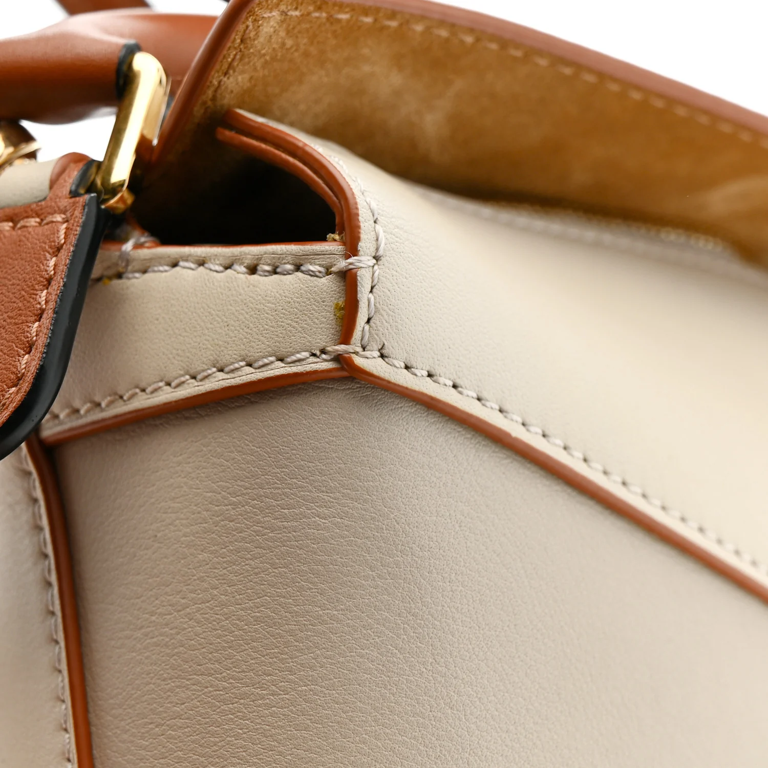 Calfskin Mini Puzzle Edge Bag Ghost Soft White - Image 12