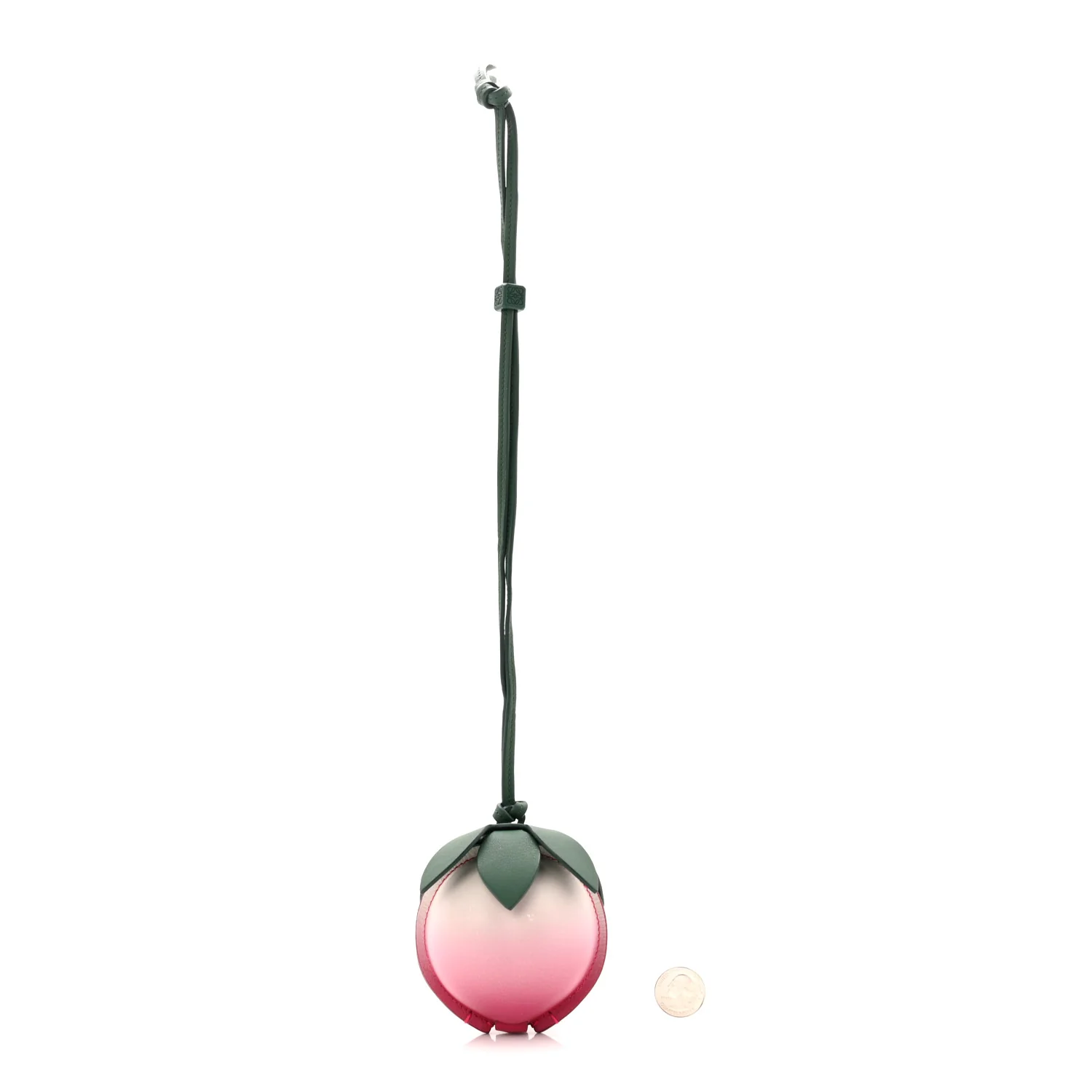 Calfskin Peach Pouch Peach Bloom - Image 2