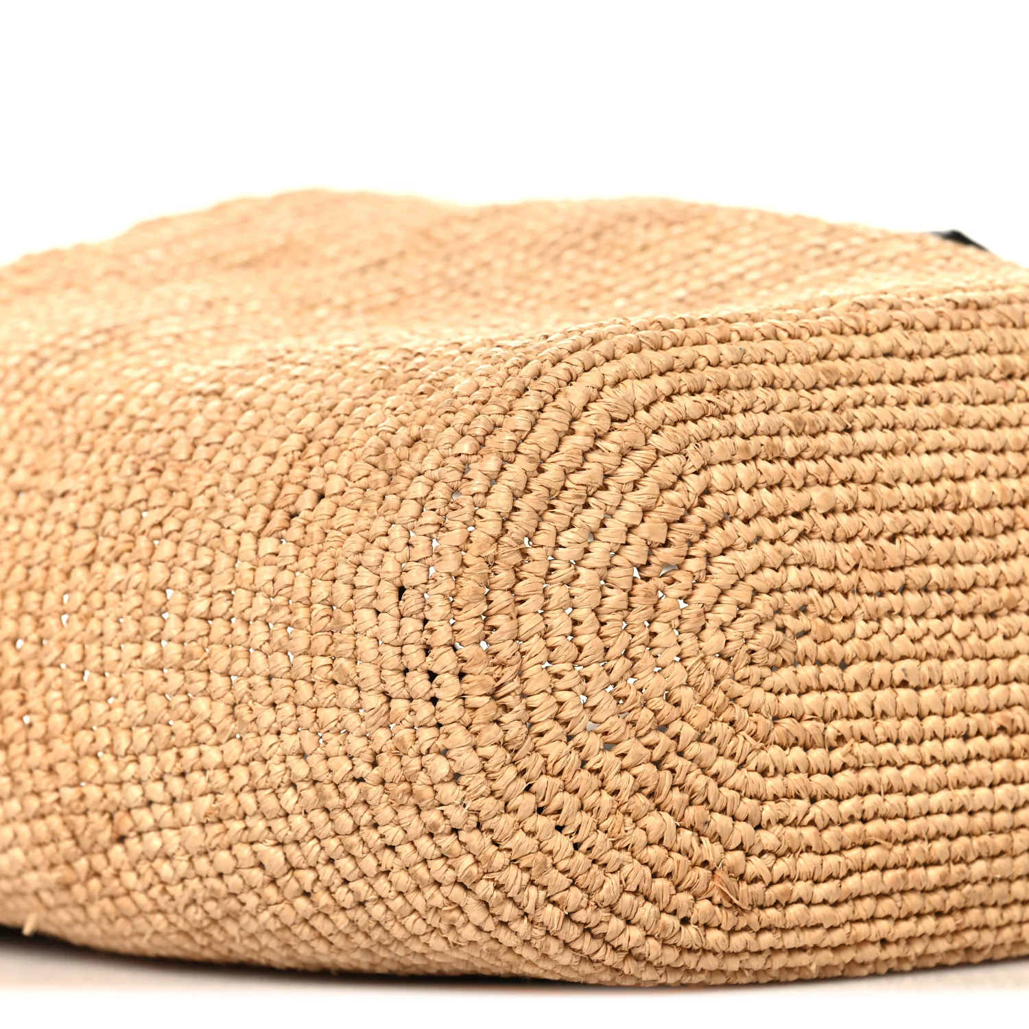 Calfskin Raffia Anagram Paulas Ibiza Pochette Bag Natural Tan - Image 9