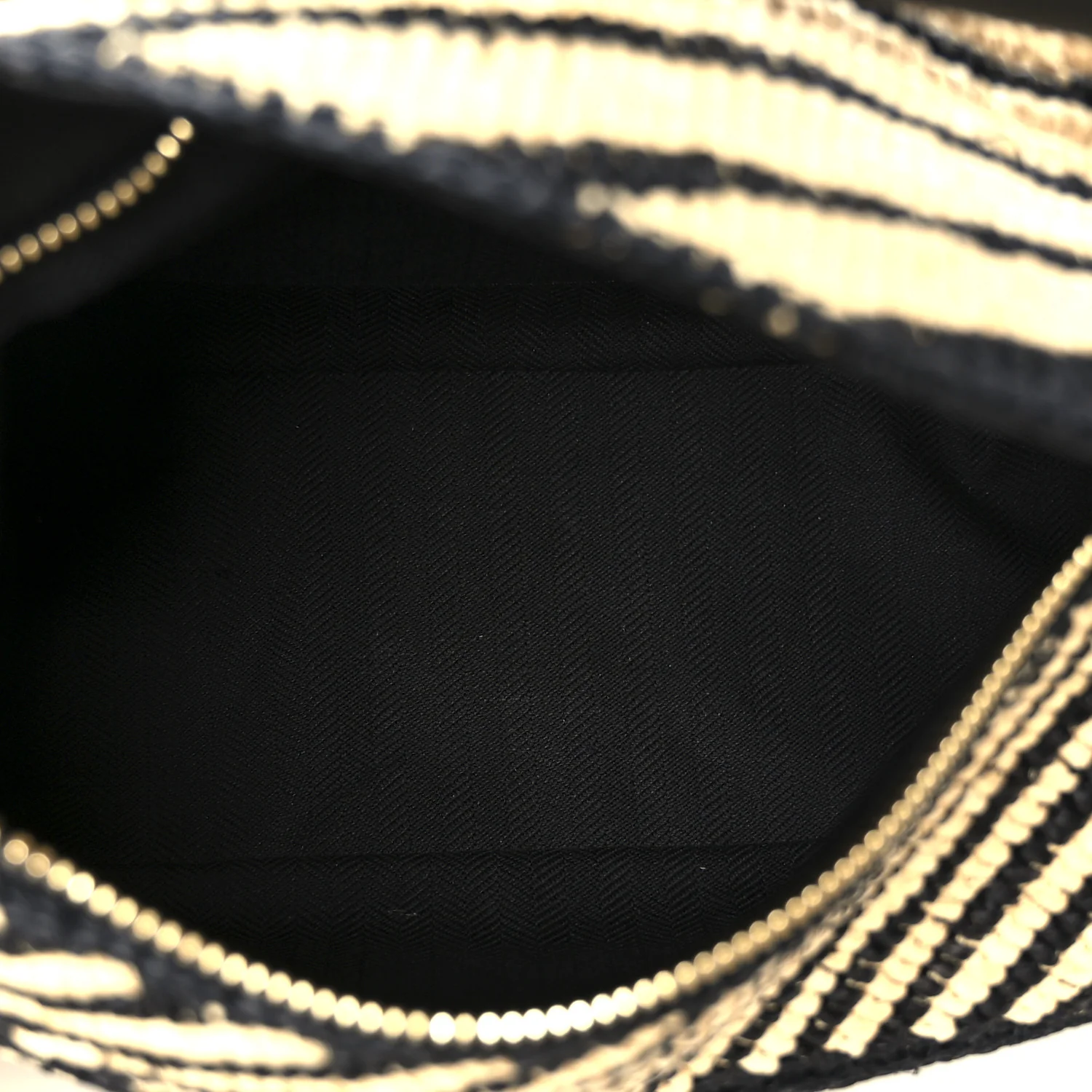 Calfskin Raffia Paula's Ibiza Small Puzzle Edge Bag Natural Honey Gold - Image 5