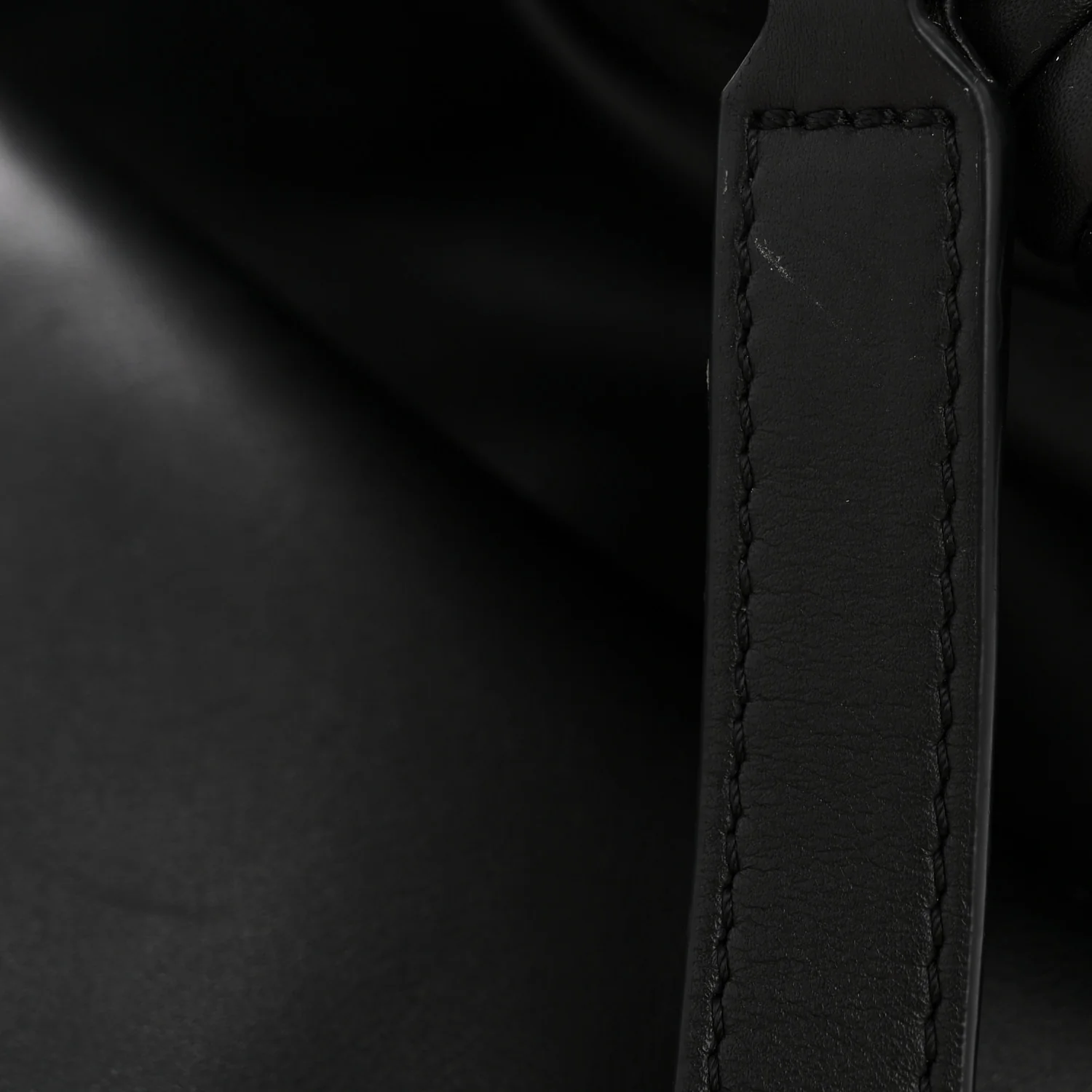 Calfskin Small Flamenco Knot Bag Black - Image 11