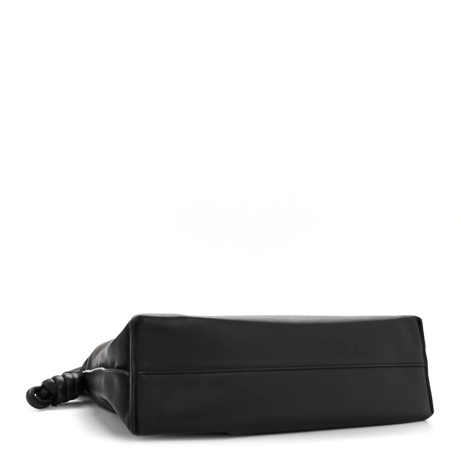 Calfskin Small Flamenco Knot Bag Black - Image 4