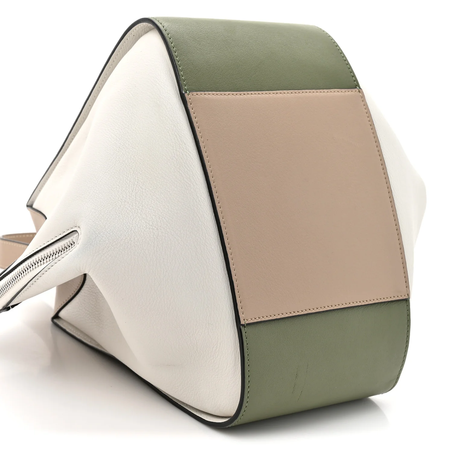 Calfskin Small Hammock Shoulder Bag Avocado Green Sand - Image 10