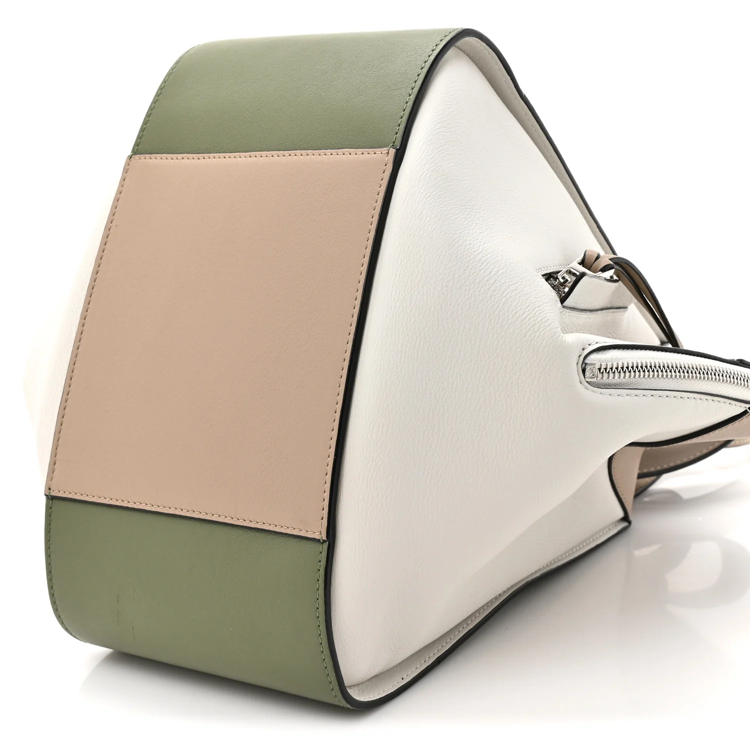 Calfskin Small Hammock Shoulder Bag Avocado Green Sand - Image 9