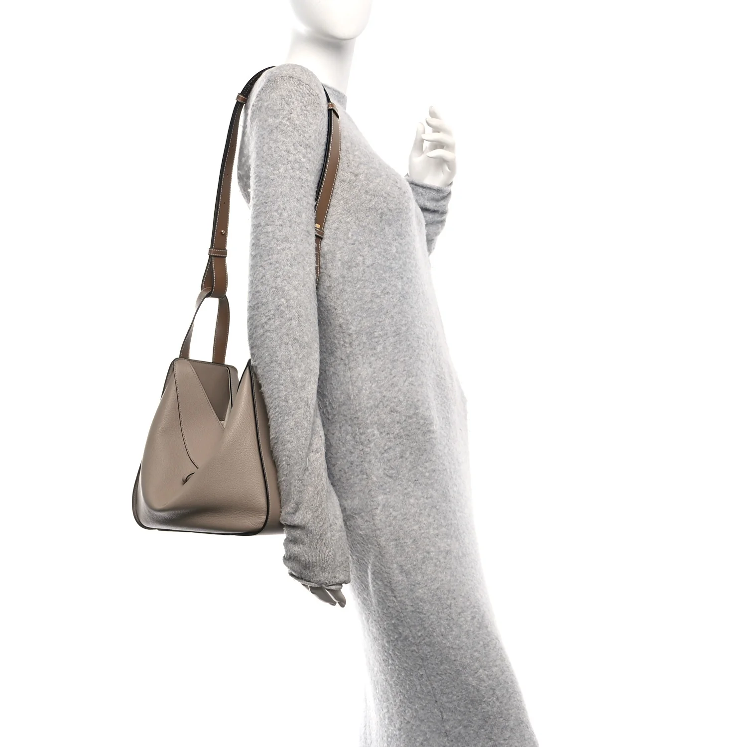 Calfskin Small Hammock Shoulder Bag Sand Mink - Image 2