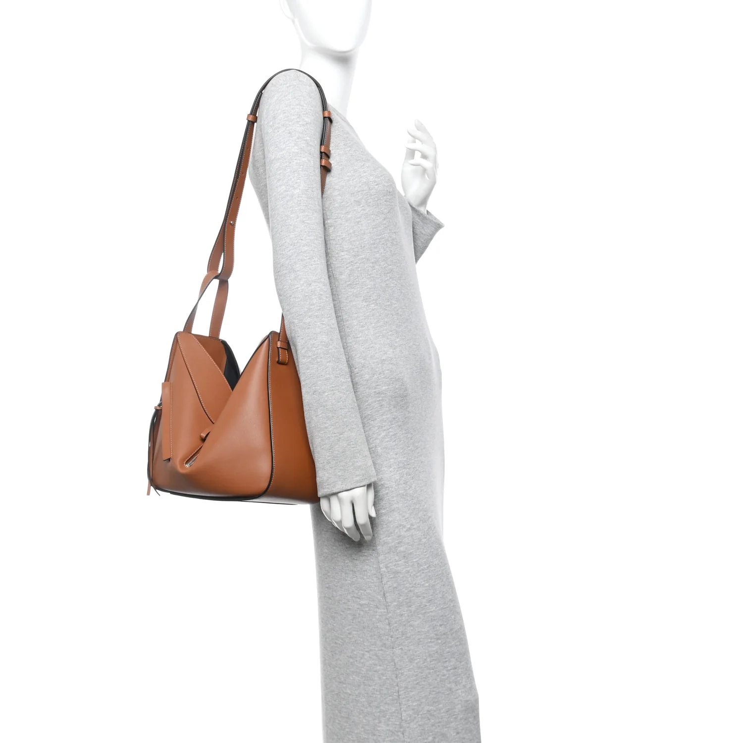 Calfskin Small Hammock Shoulder Bag Tan - Image 2