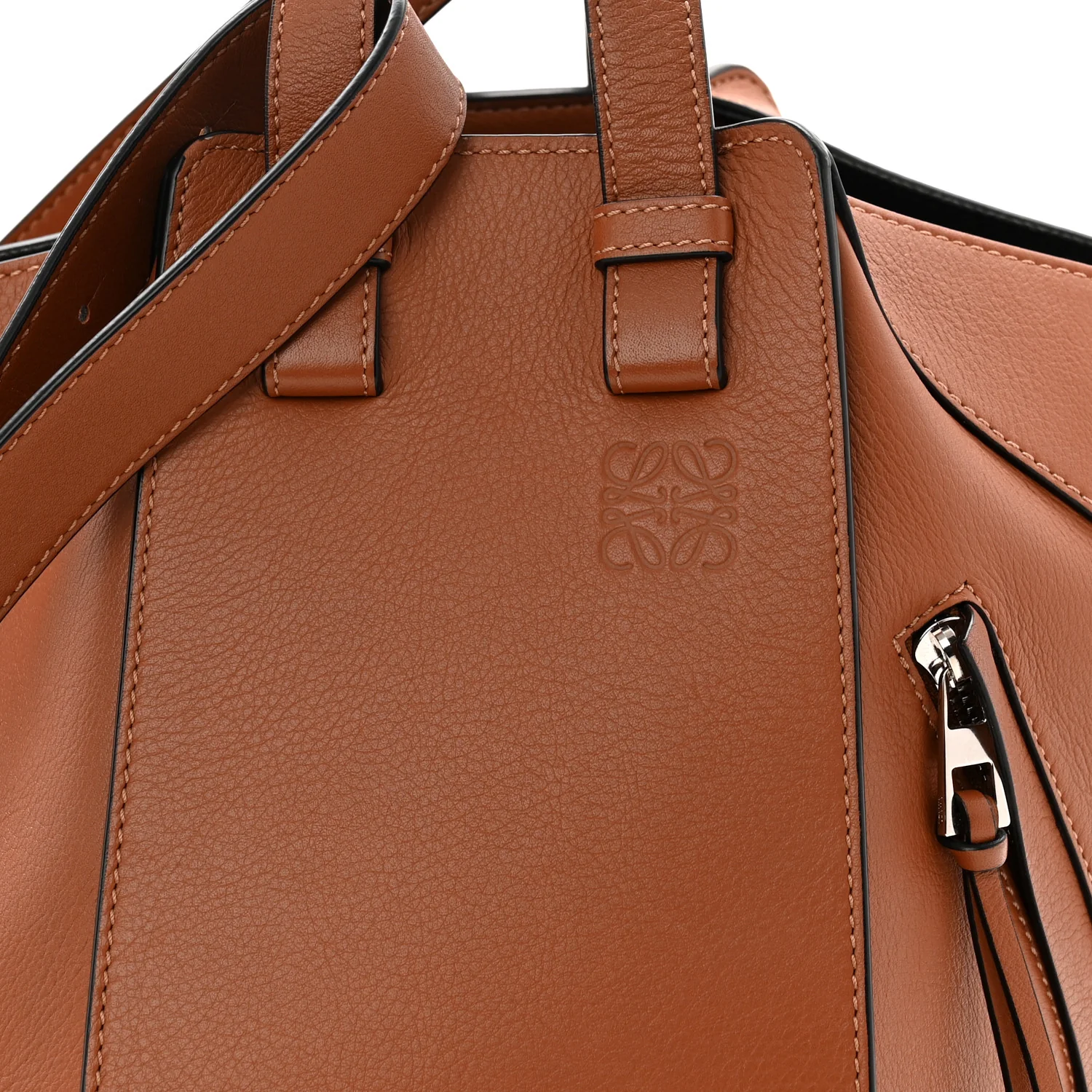 Calfskin Small Hammock Shoulder Bag Tan - Image 14