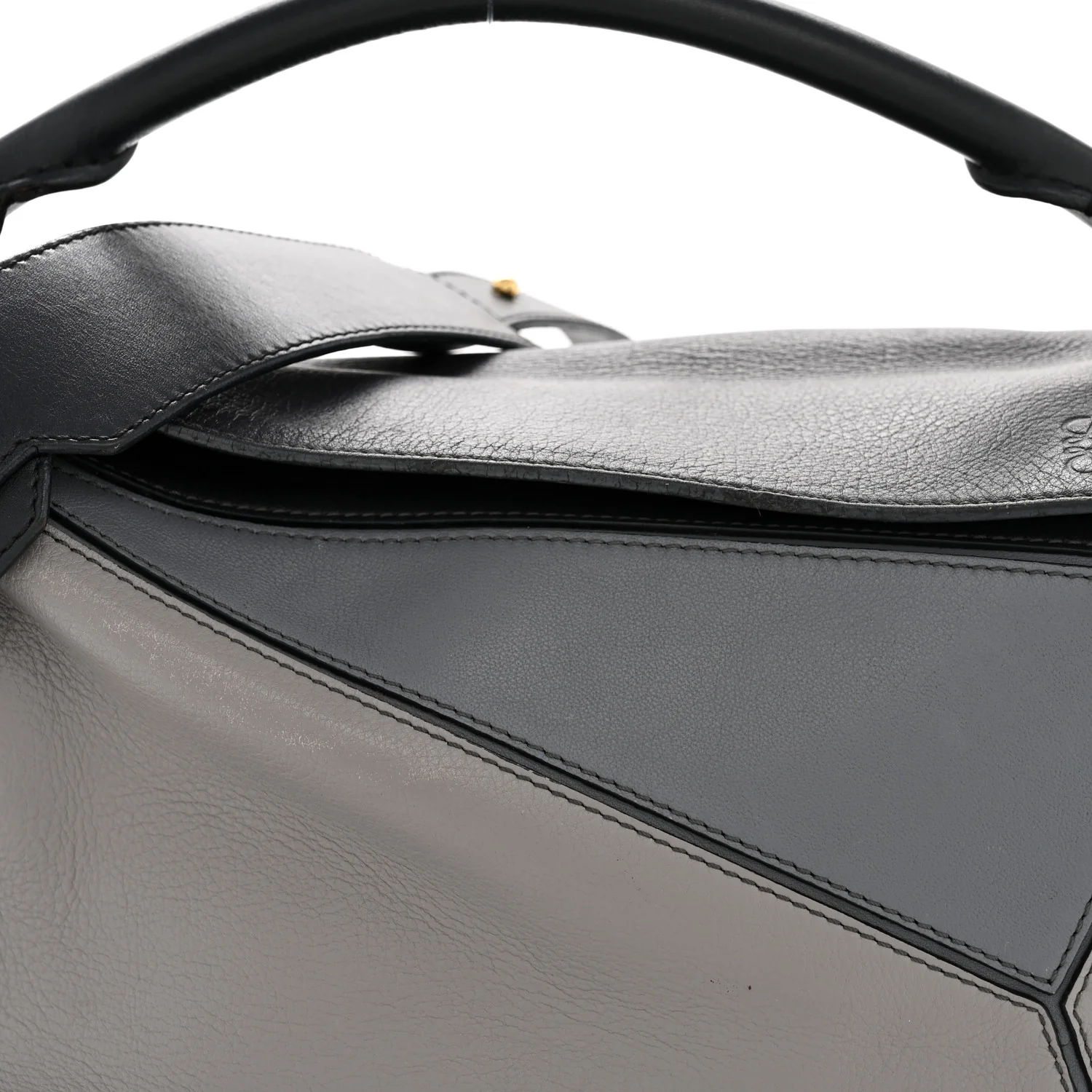 Calfskin Small Puzzle Bag Grey Multitone - Image 8