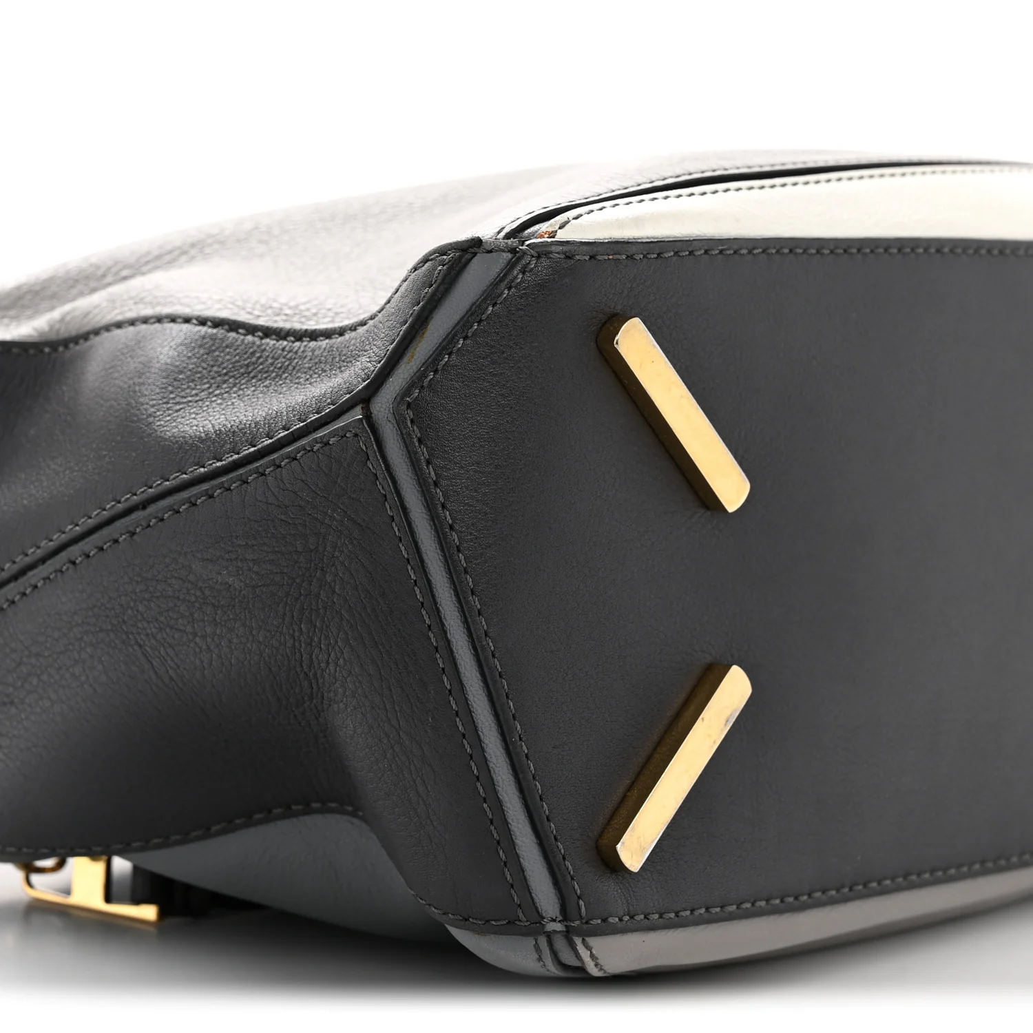 Calfskin Small Puzzle Bag Grey Multitone - Image 9