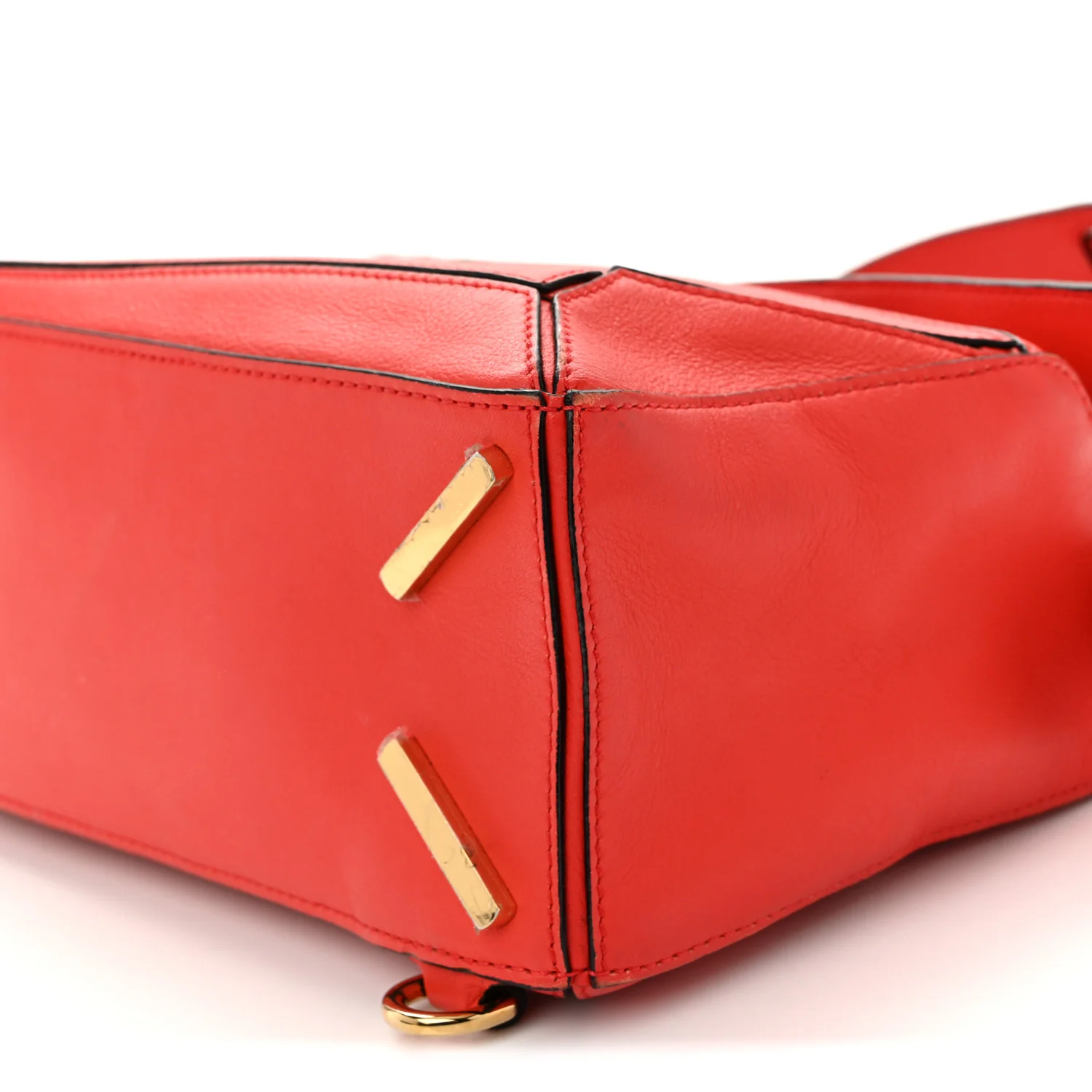 Calfskin Small Puzzle Bag Scarlet - Image 10