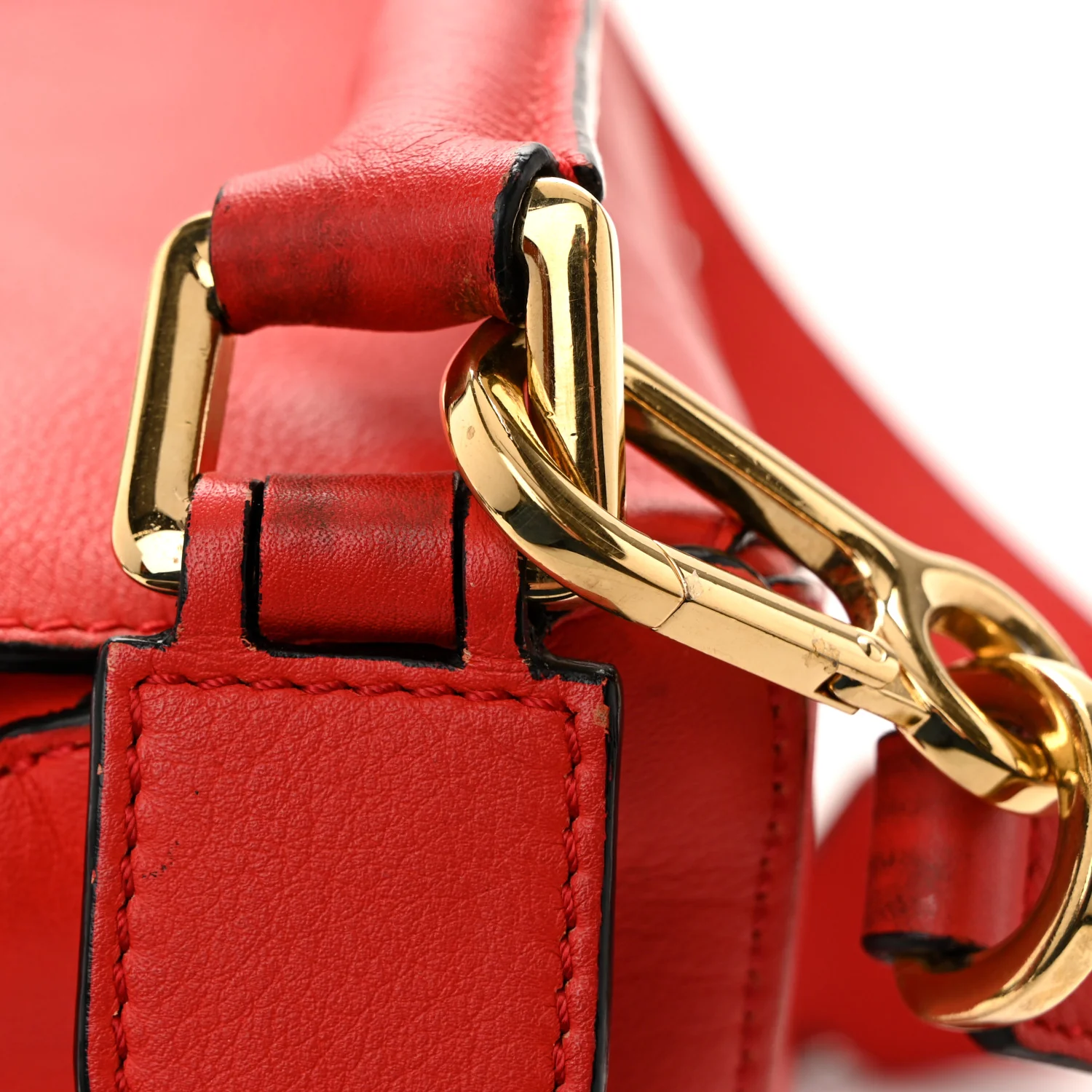 Calfskin Small Puzzle Bag Scarlet - Image 12