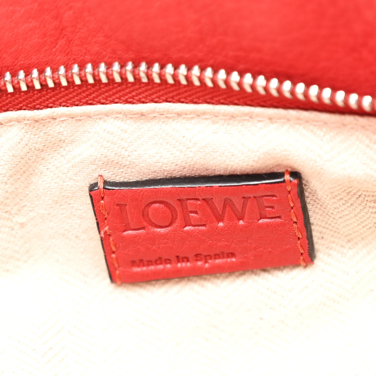 Calfskin Small Puzzle Bag Scarlet - Image 6