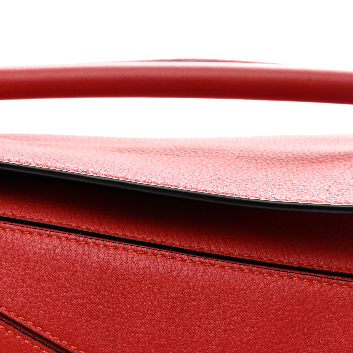Calfskin Small Puzzle Bag Scarlet - Image 7