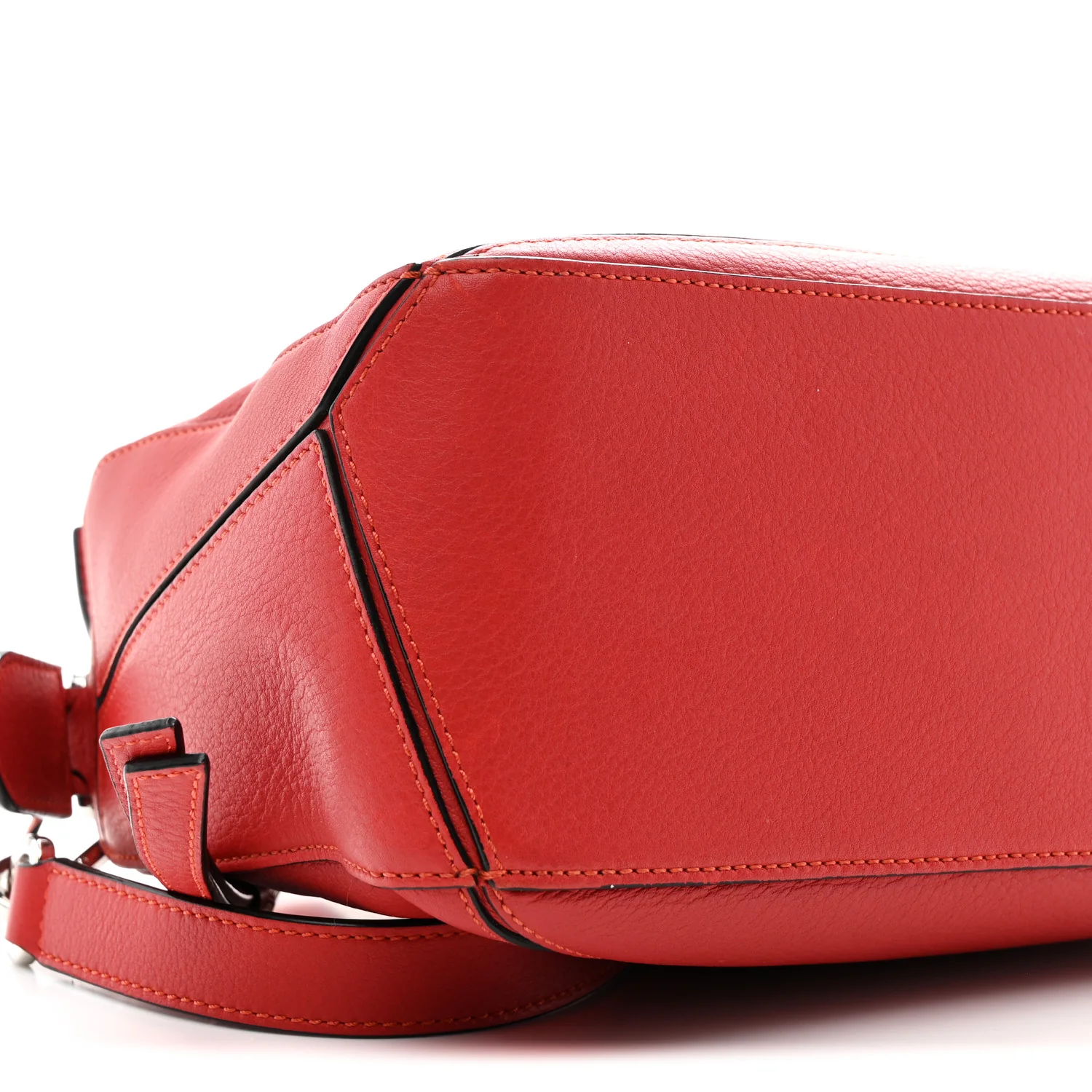 Calfskin Small Puzzle Bag Scarlet - Image 8