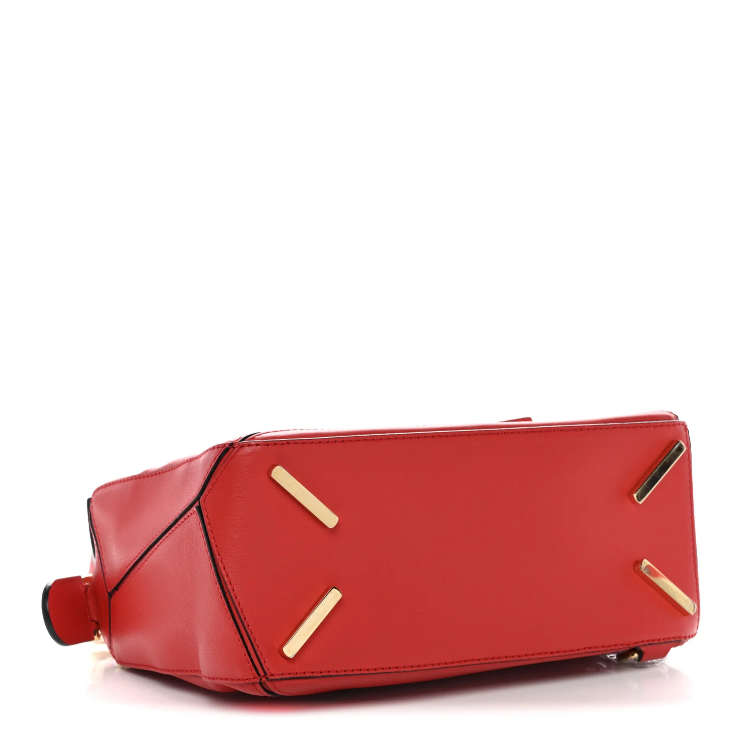 Calfskin Small Puzzle Bag Scarlet - Image 4