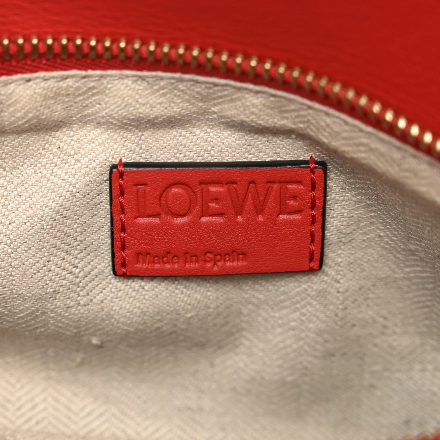 Calfskin Small Puzzle Bag Scarlet - Image 6