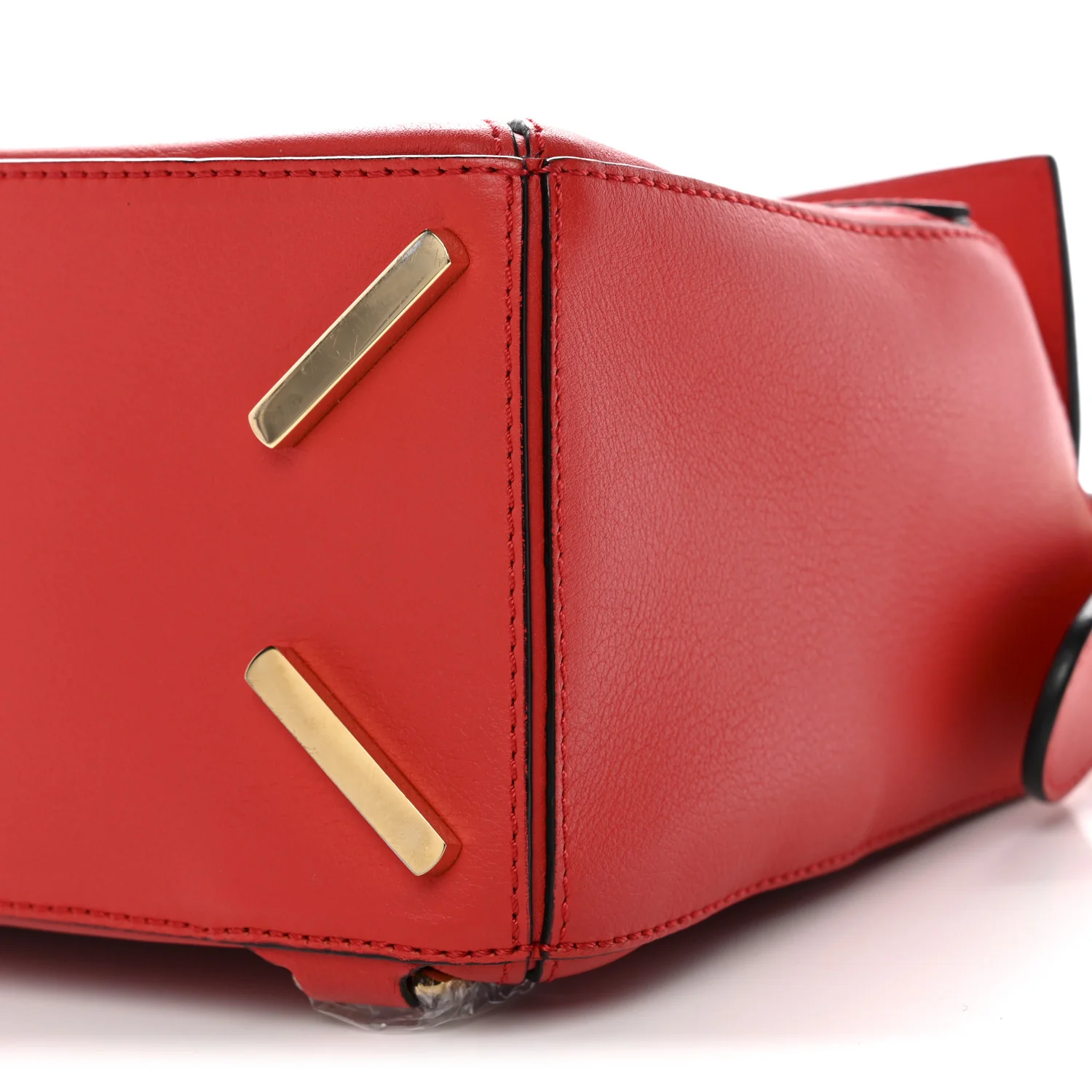 Calfskin Small Puzzle Bag Scarlet - Image 9