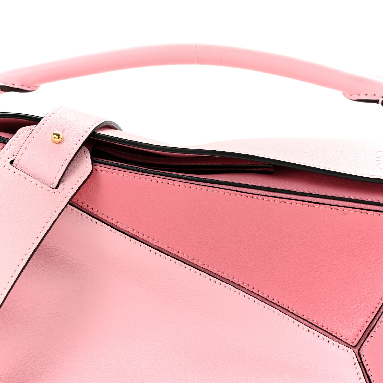Calfskin Small Puzzle Bag Soft Pink - Image 8