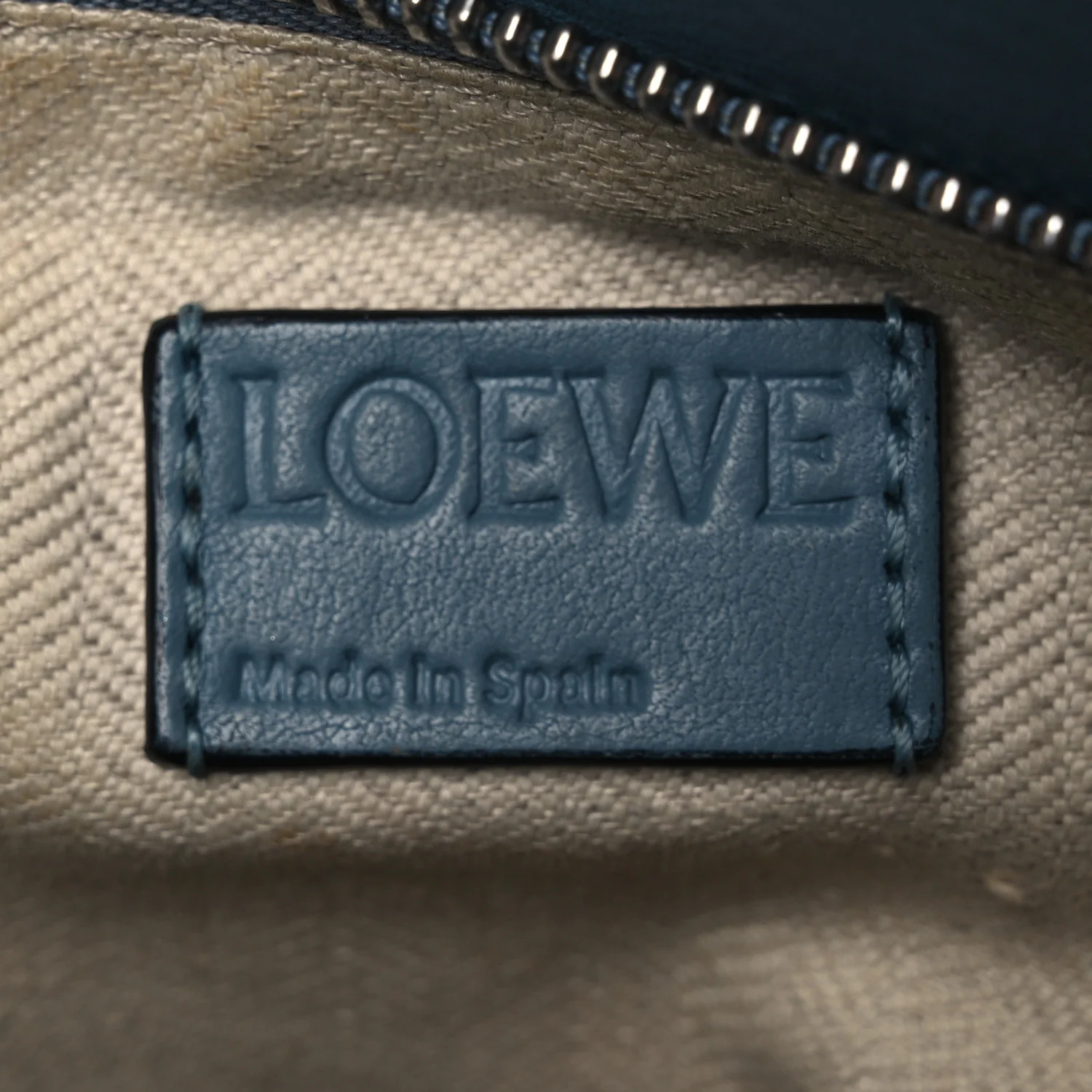 Calfskin Small Puzzle Bag Stone Blue - Image 6