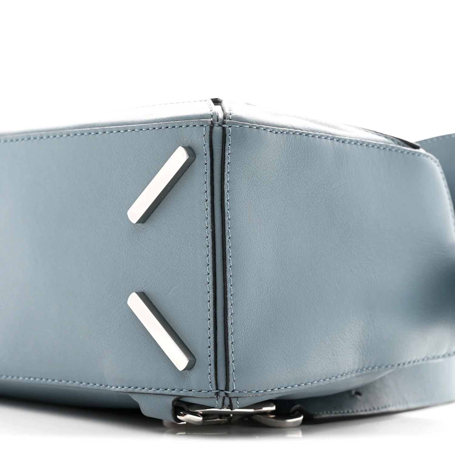 Calfskin Small Puzzle Bag Stone Blue - Image 8