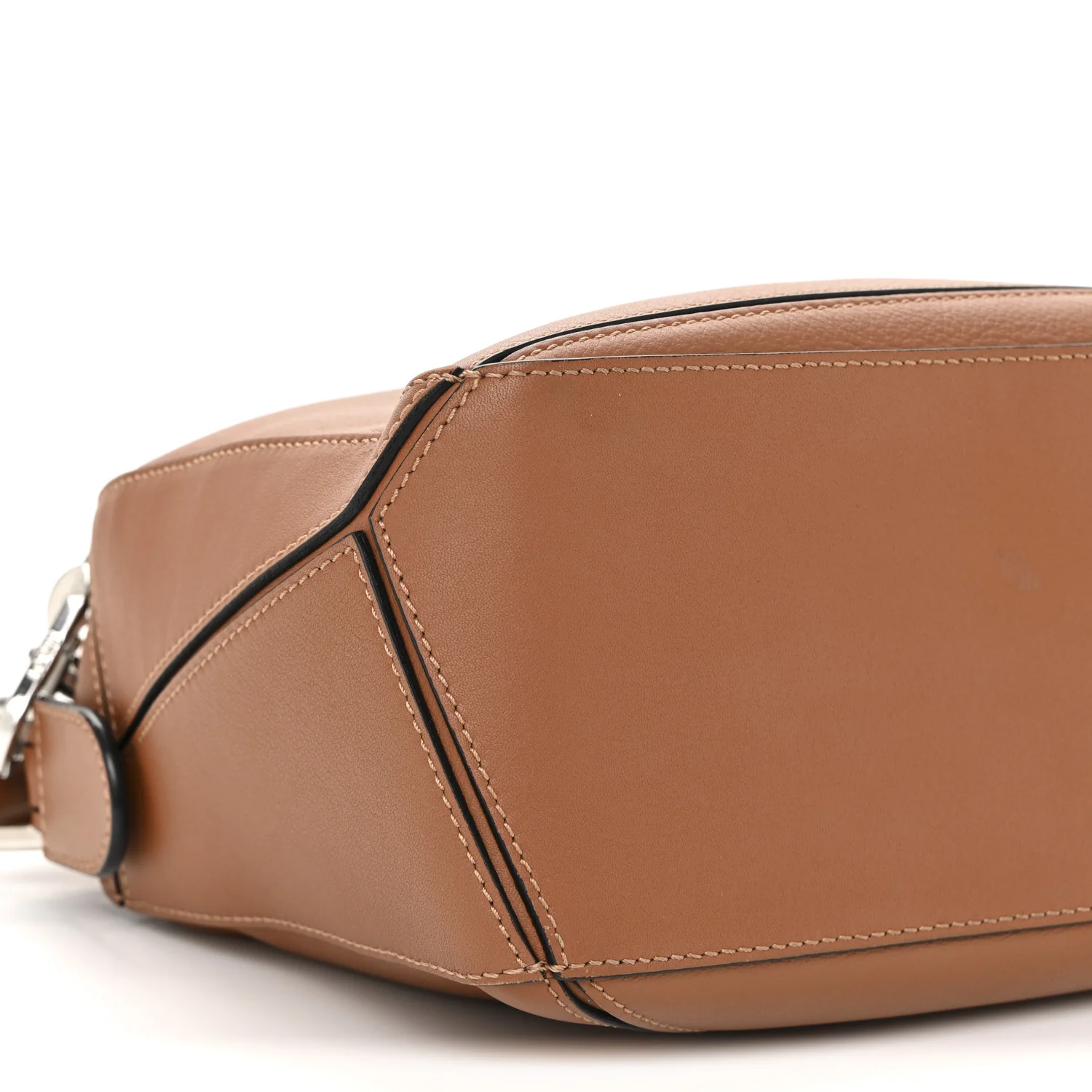 Calfskin Small Puzzle Bag Tan - Image 9