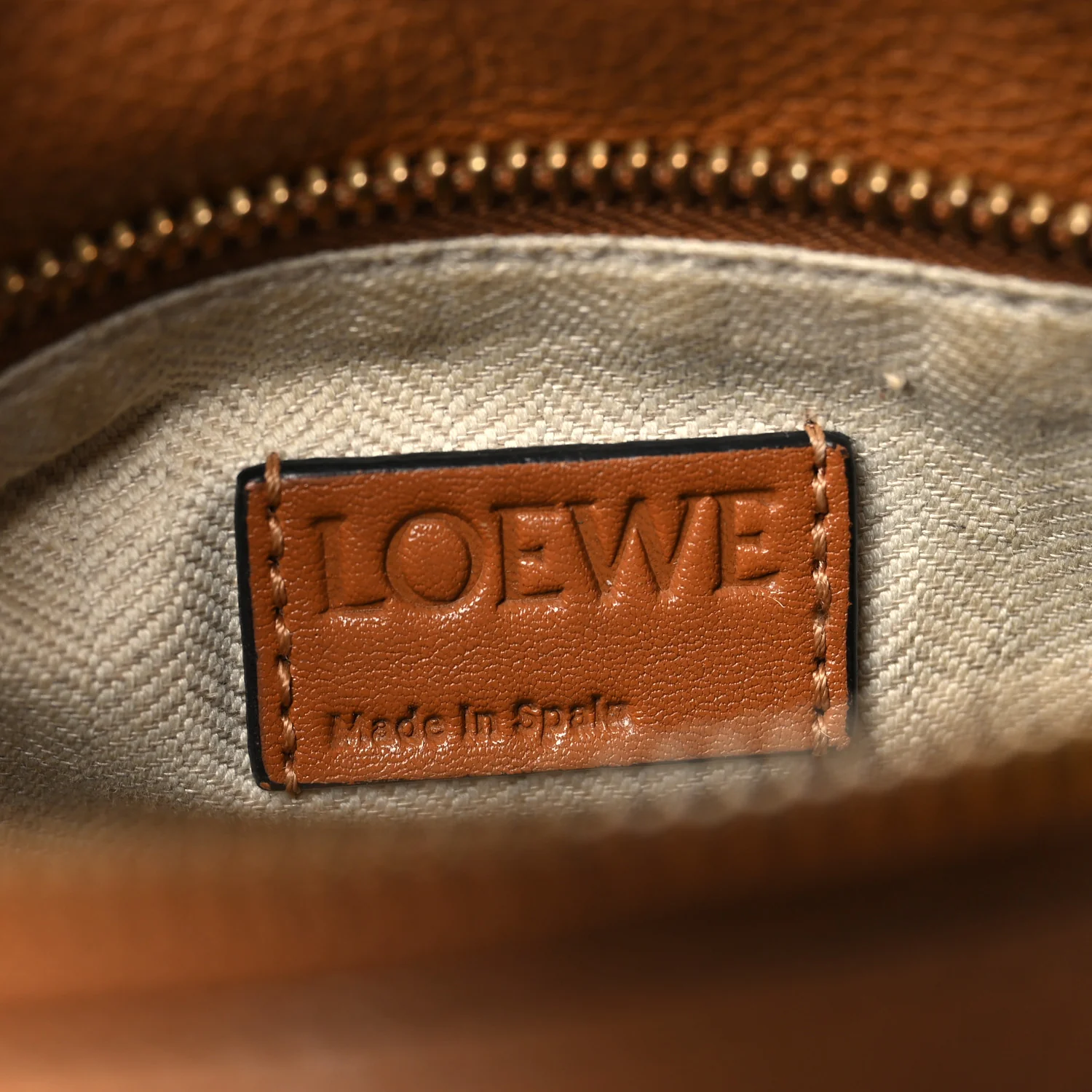 Calfskin Small Puzzle Bag Tan - Image 6
