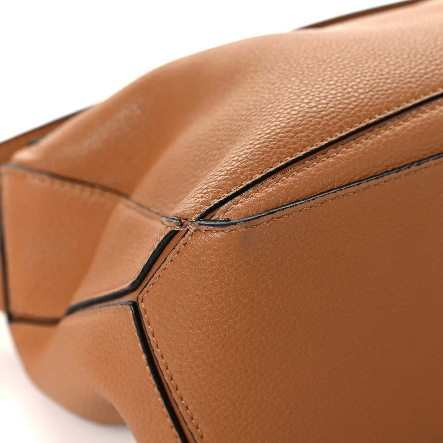 Calfskin Small Puzzle Bag Tan - Image 8