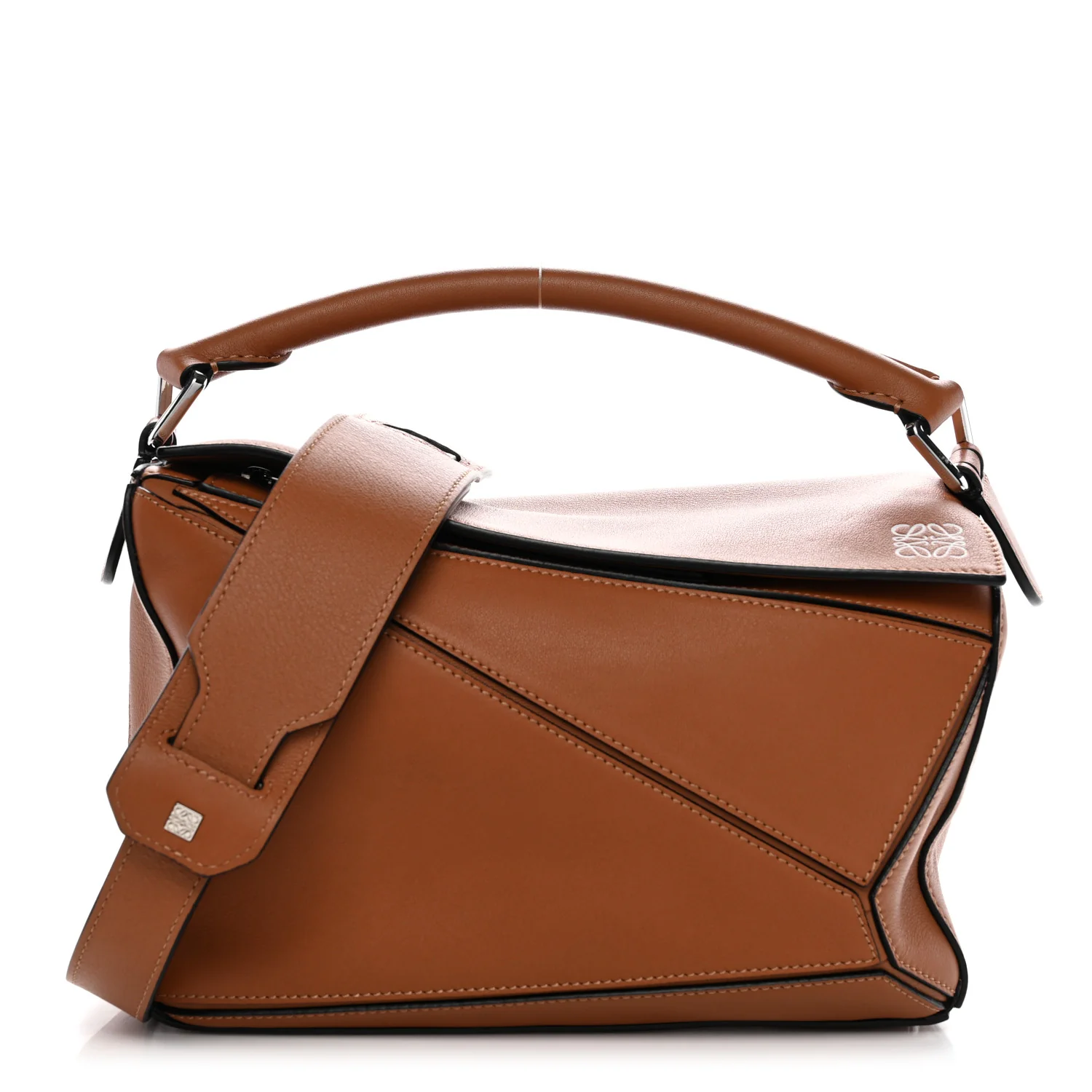Calfskin Small Puzzle Bag Tan