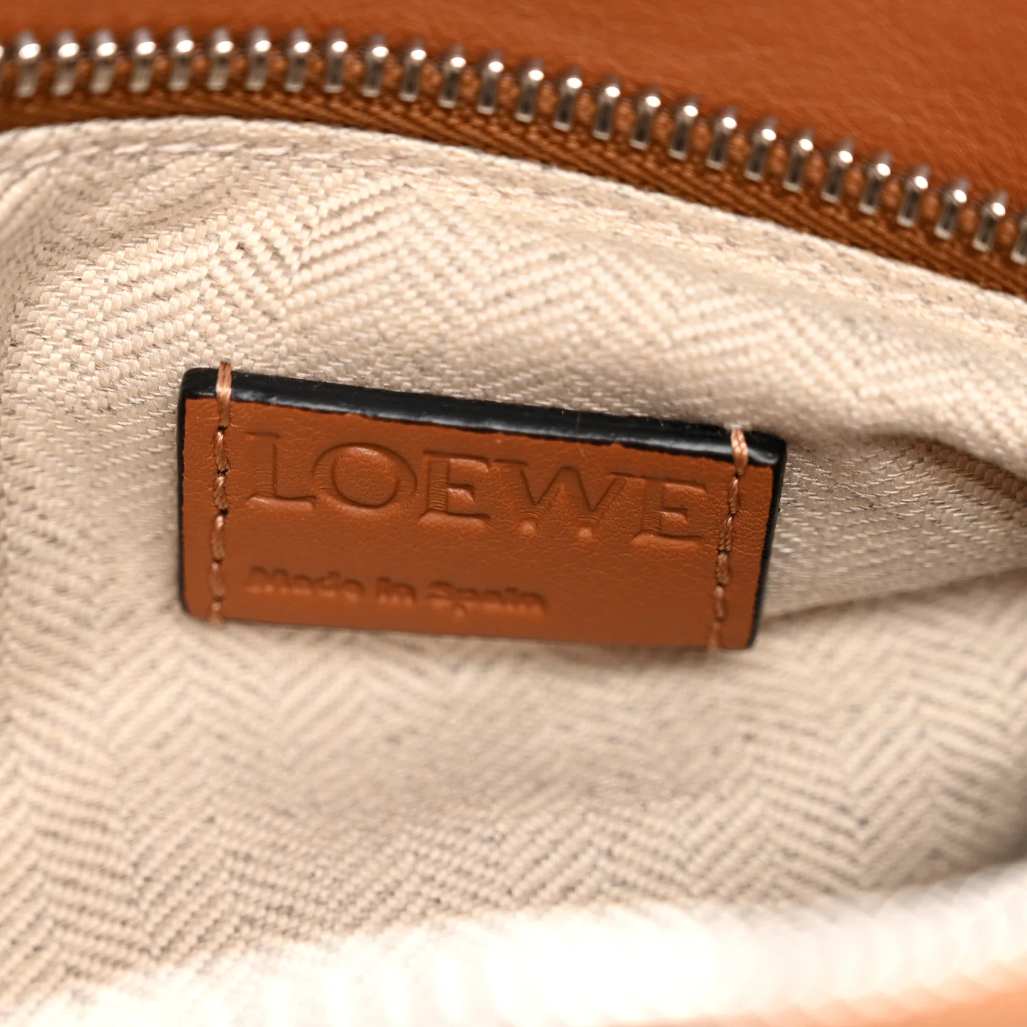 Calfskin Small Puzzle Bag Tan - Image 6