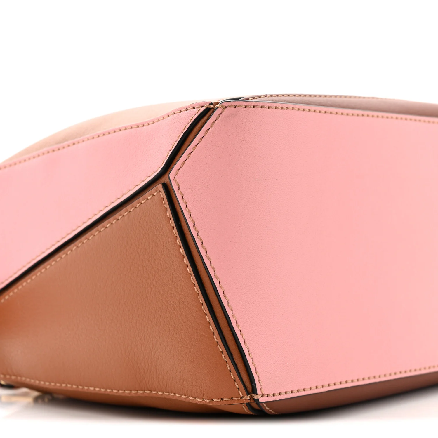 Calfskin Small Puzzle Bag Tan Medium Pink - Image 8