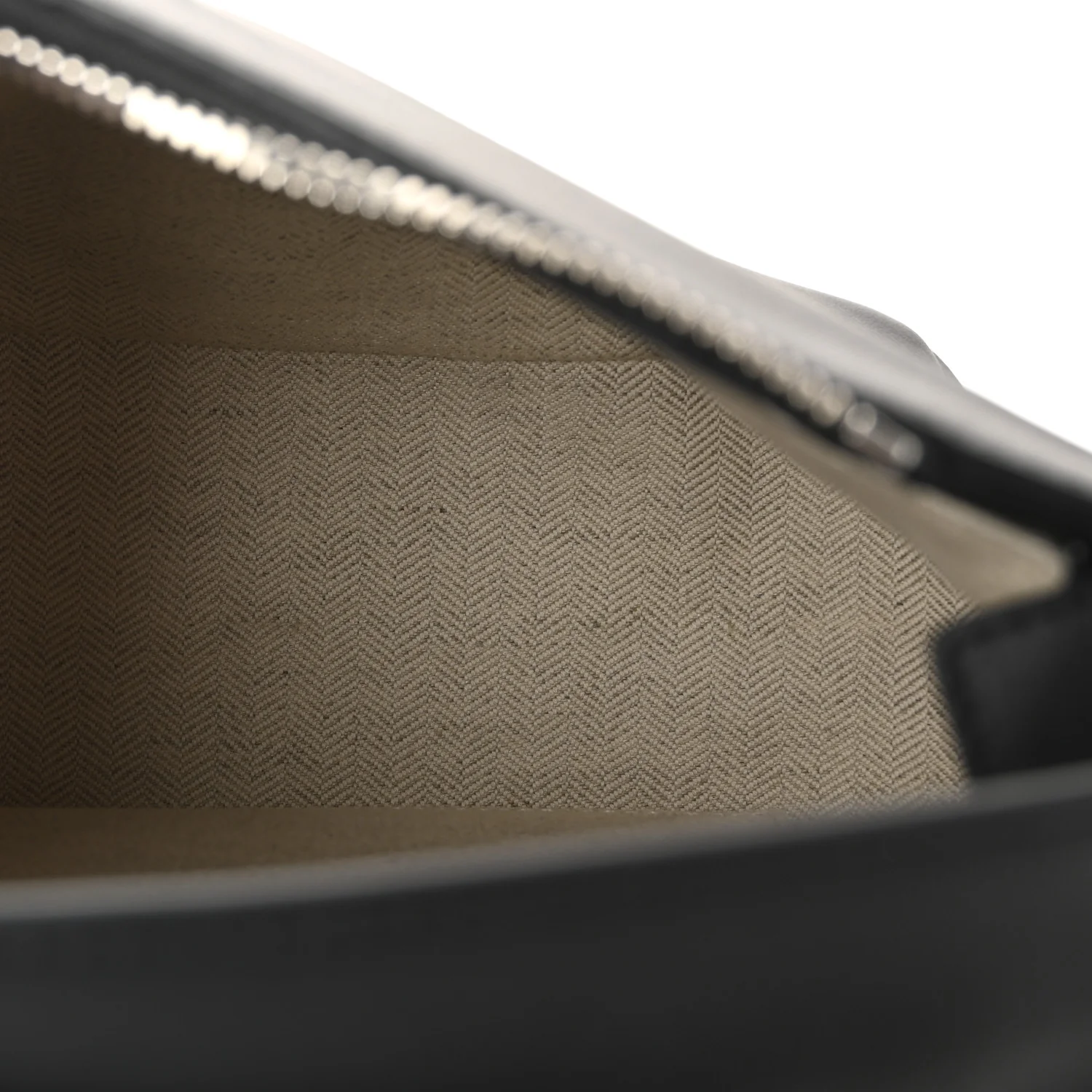 Calfskin Small Puzzle Edge Bag Black - Image 4