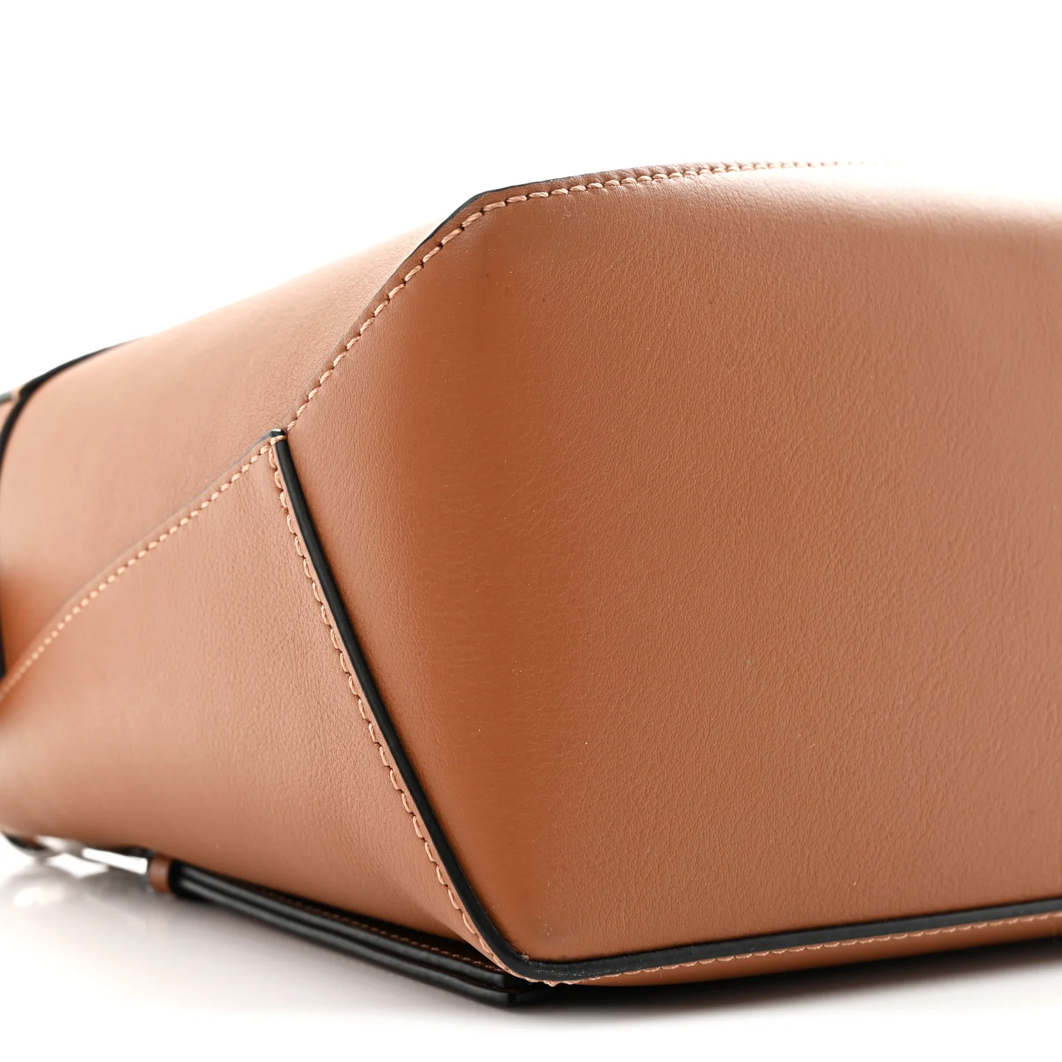 Calfskin Small Puzzle Edge Bag Tan - Image 16